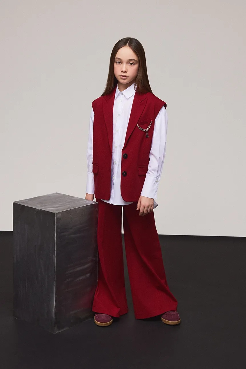 Dětská bavlněná košile Patrizia Pepe A095 (obrázek 3)