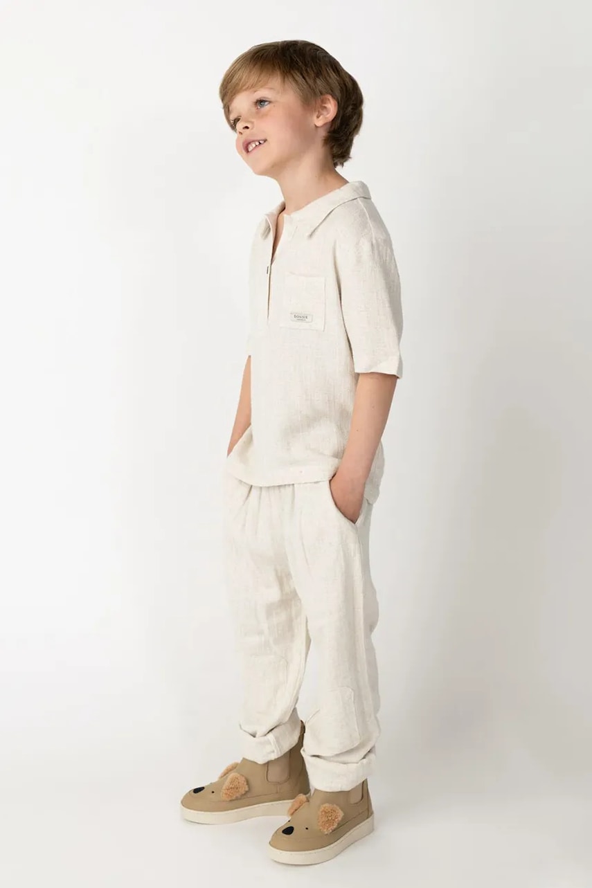 Donsje cămașă culoarea bej, 4101200