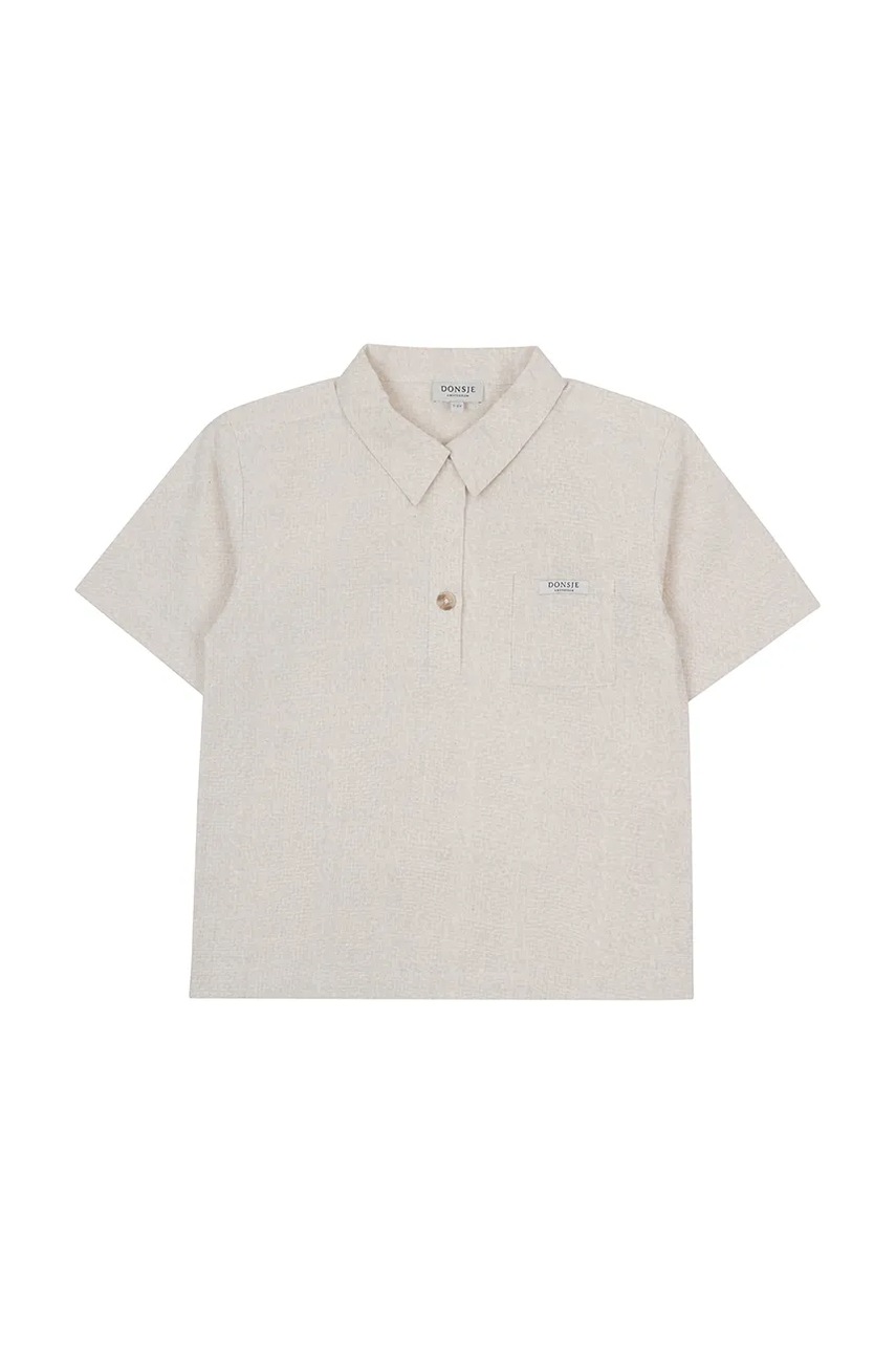 Рубашка Donsje цвет бежевый 4101200