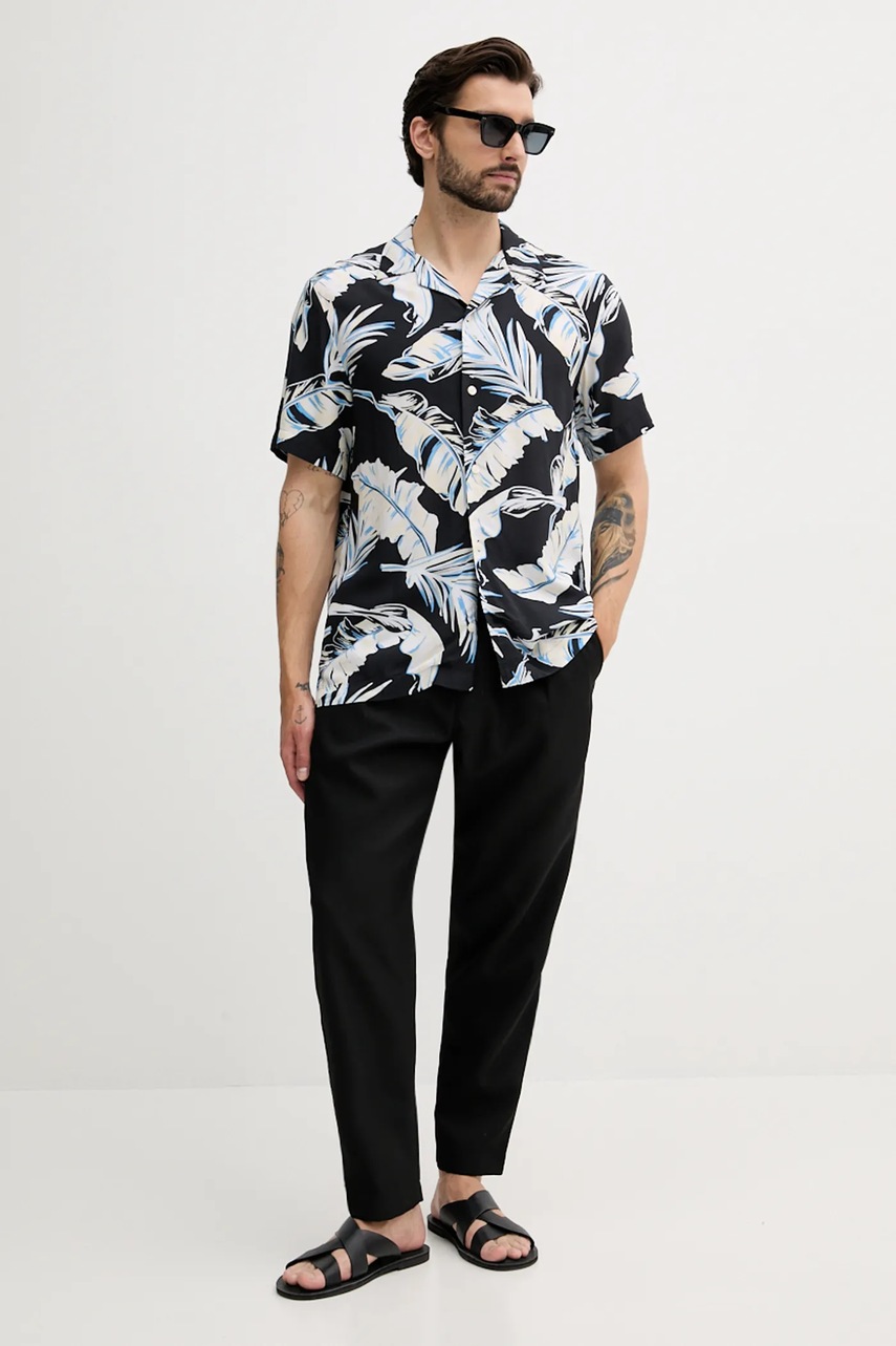 Рубашка Tommy Hilfiger цвет чёрный regular MW0MW39449