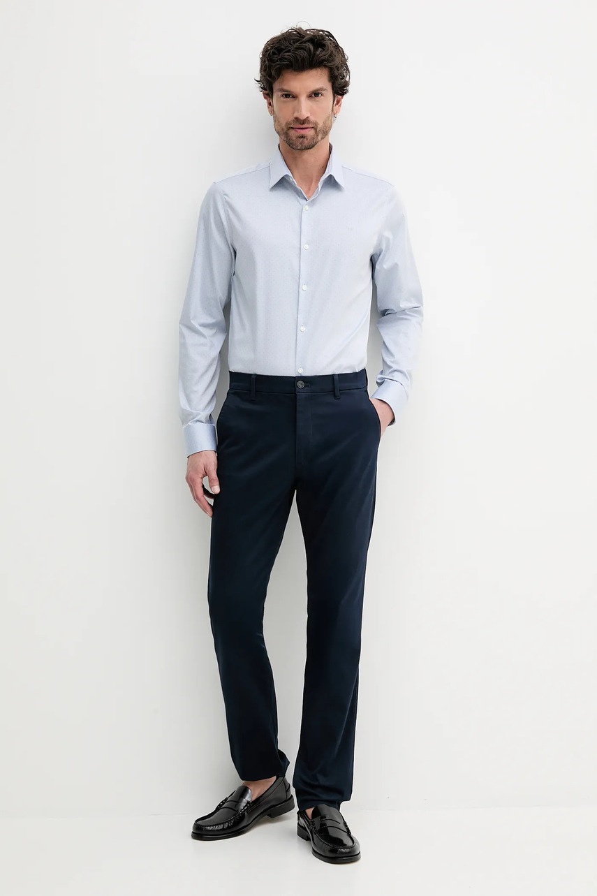 Рубашка Calvin Klein slim классический воротник LV019EU011