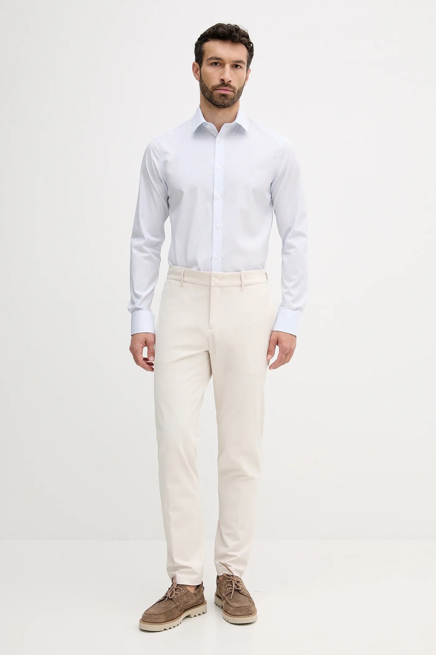 Рубашка Calvin Klein slim классический воротник LV019EU031