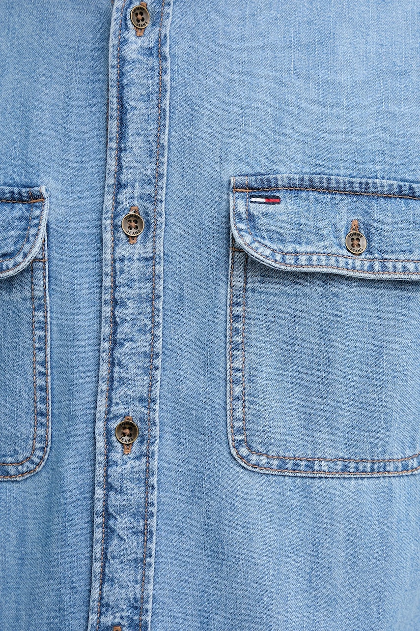 Rifľová košeľa Tommy Jeans