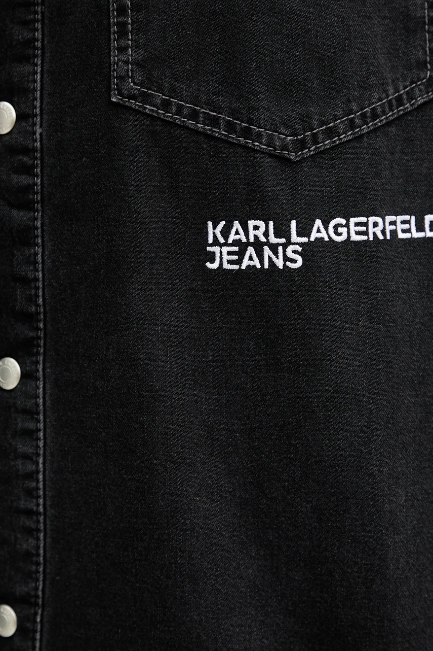 Rifľová košeľa Karl Lagerfeld Jeans
