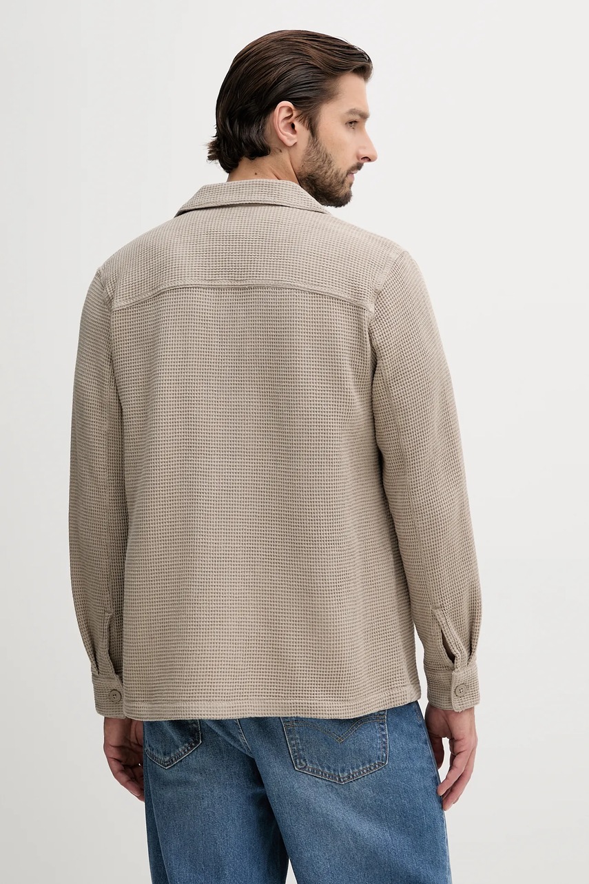 Barbour pamut ing SANDWOOD galléros, bézs, relaxed, MOS0416 termék 2. képe