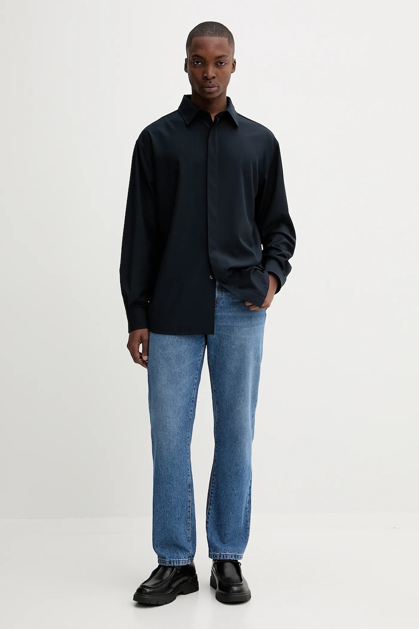 Рубашка Iceberg цвет синий relaxed классический воротник G110 5257 Рубашка Iceberg цвет синий relaxed классический воротник G110 5257