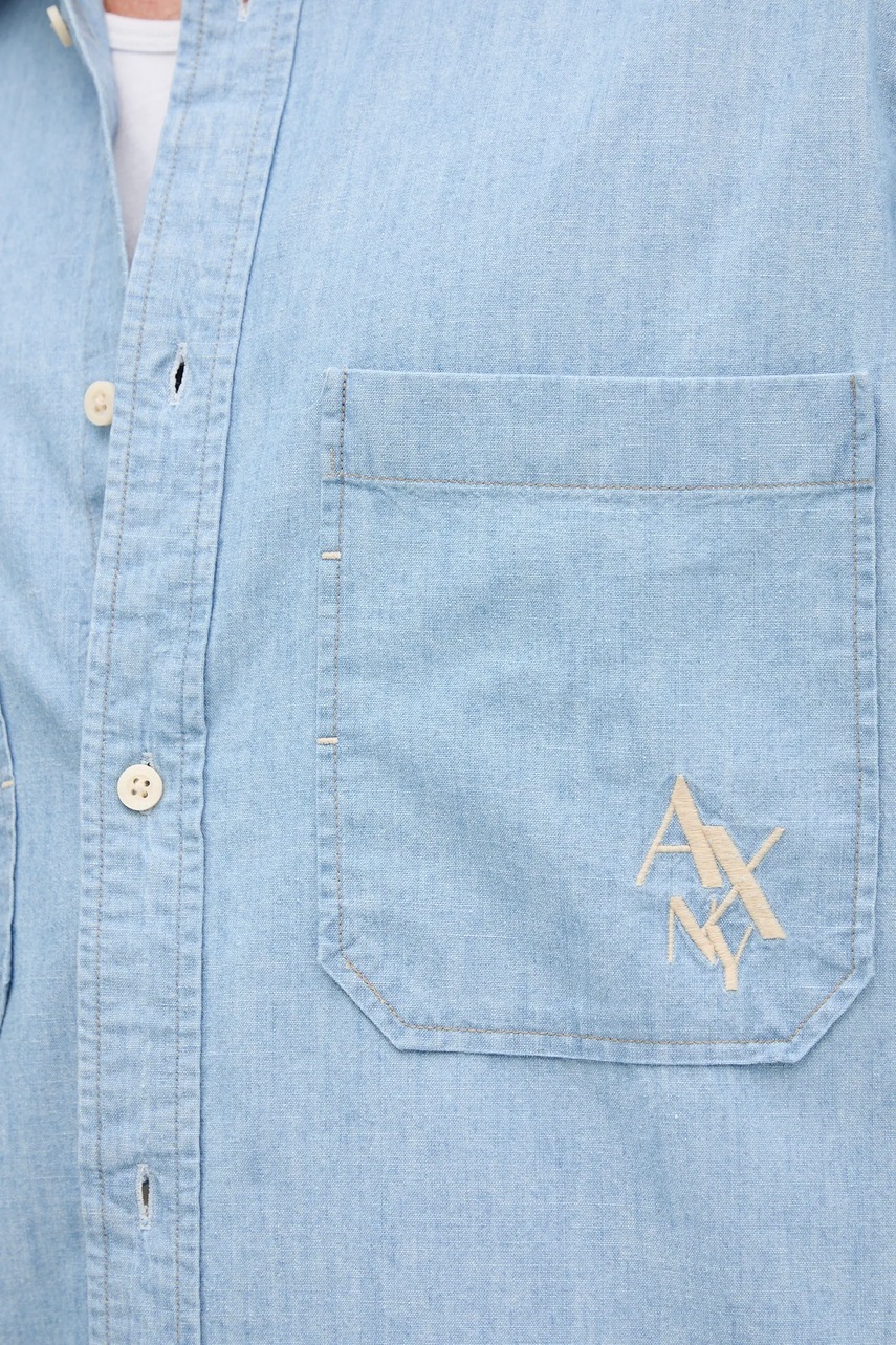 Džínová košile Armani Exchange (obrázek 5)