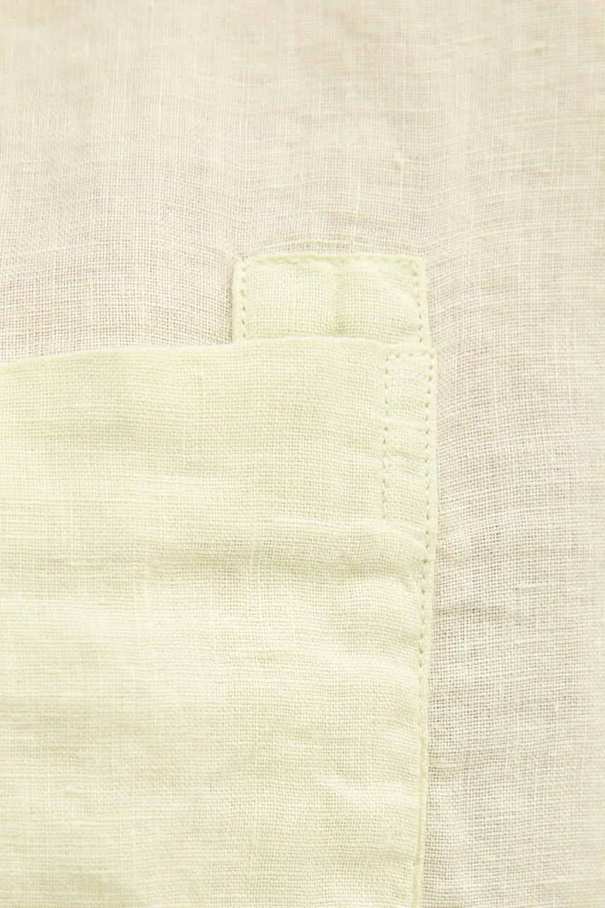 Πουκάμισο από λινό Frescobol Carioca ανδρικό, χρώμα: πράσινο, 2533.432 φωτογραφία