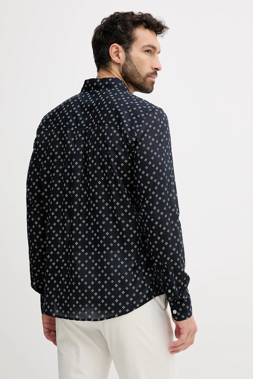 Pepe Jeans pamut ing galléros, sötétkék, regular, PM309093 termék 2. képe