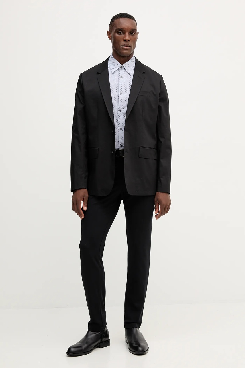 Хлопковая рубашка Armani Exchange regular классический воротник XM001153 AF16623