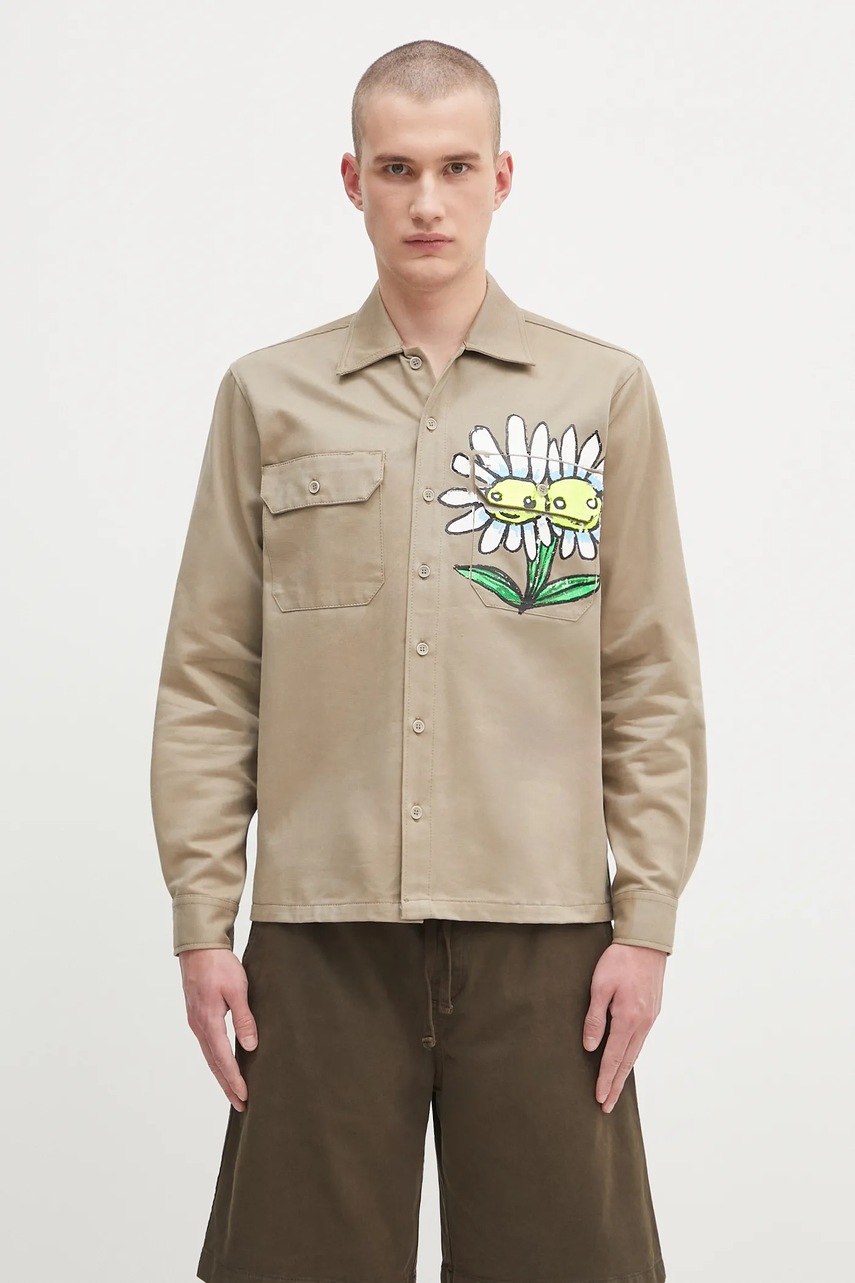Sky High Farm cămașă din bumbac Daisy workshirt