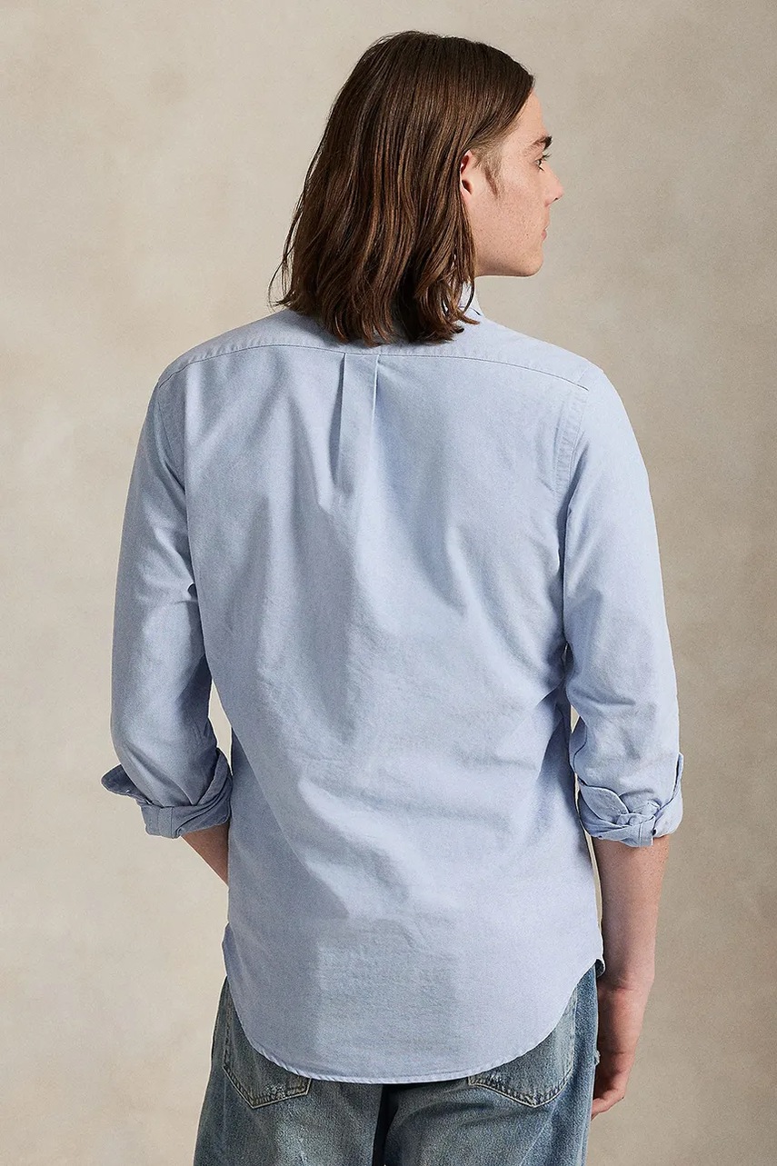 Хлопковая рубашка Polo Ralph Lauren regular воротник button-down 710P00577