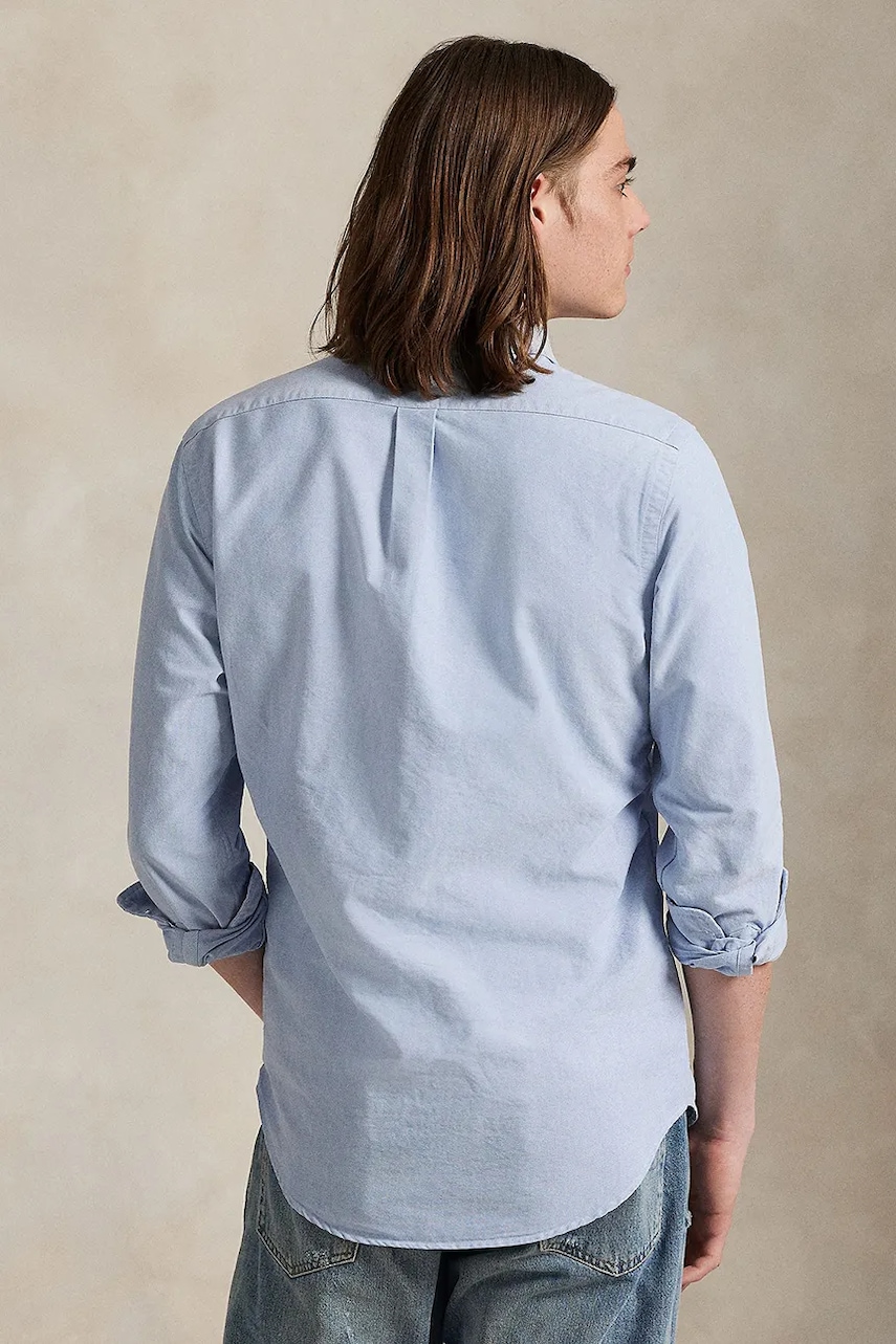 Хлопковая рубашка Polo Ralph Lauren regular воротник button-down 710P00577 Хлопковая рубашка Polo Ralph Lauren regular воротник button-down 710P00577