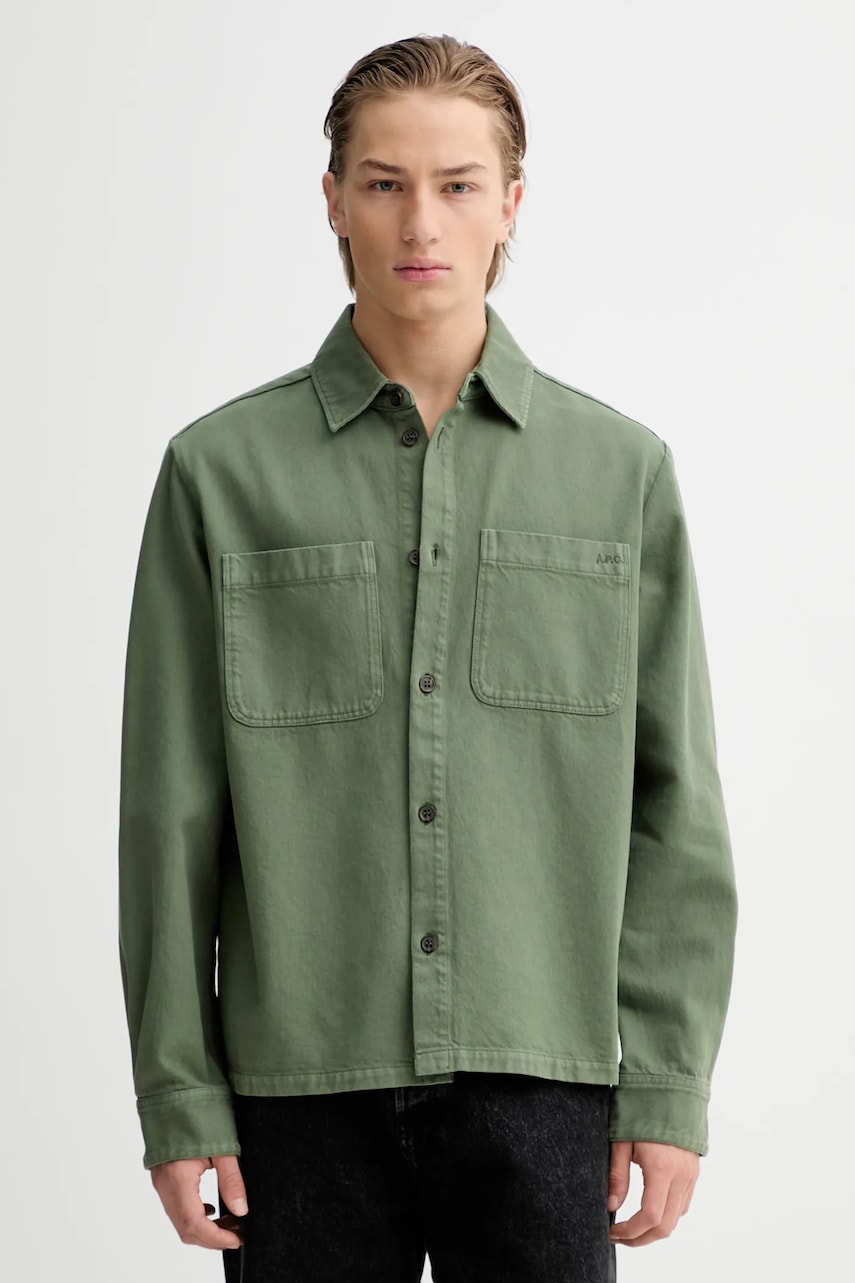 A.P.C. cămașă din bumbac Surchemise Leon