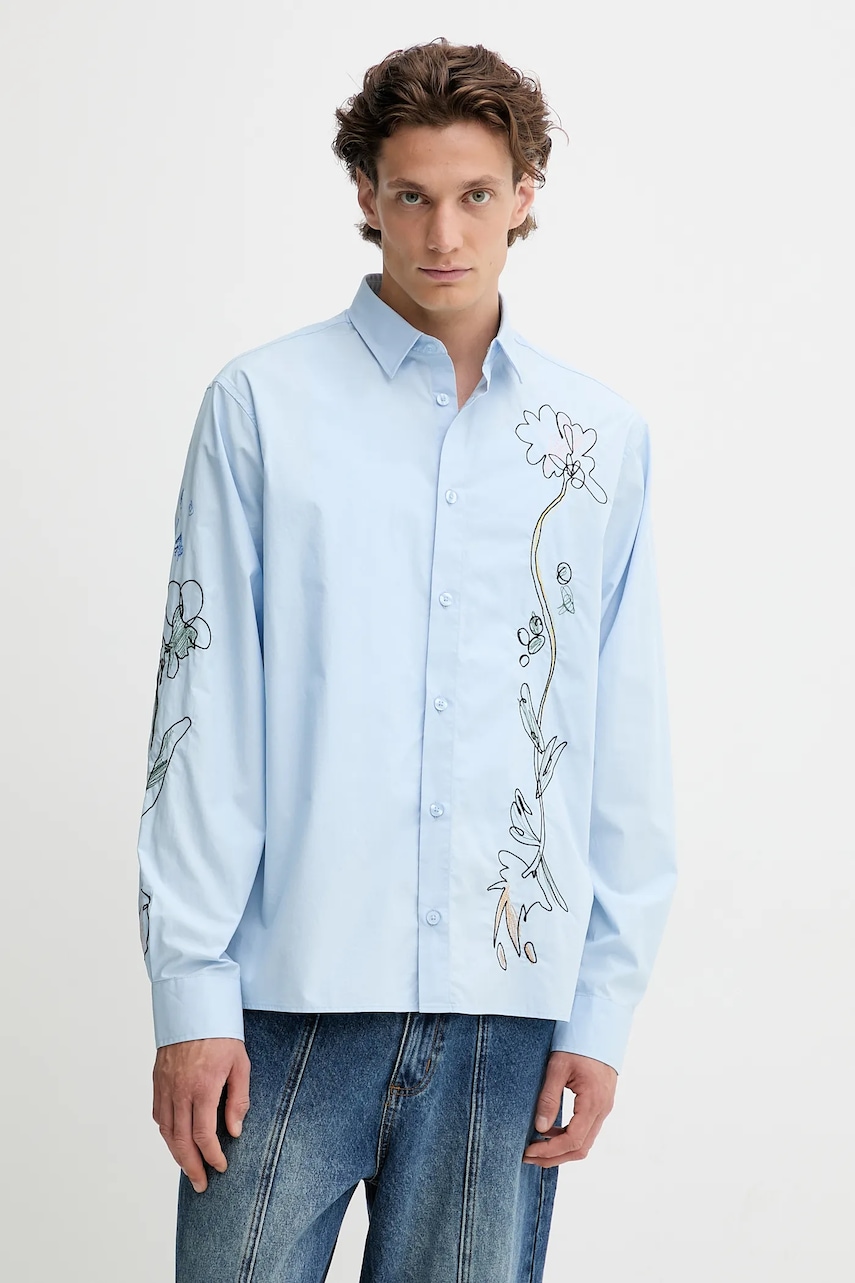 Desigual cămașă din bumbac GENOVA cu guler clasic, relaxed, 25WMCW24