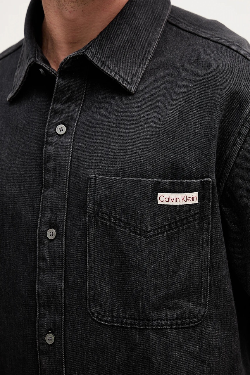 Rifľová košeľa Calvin Klein Jeans