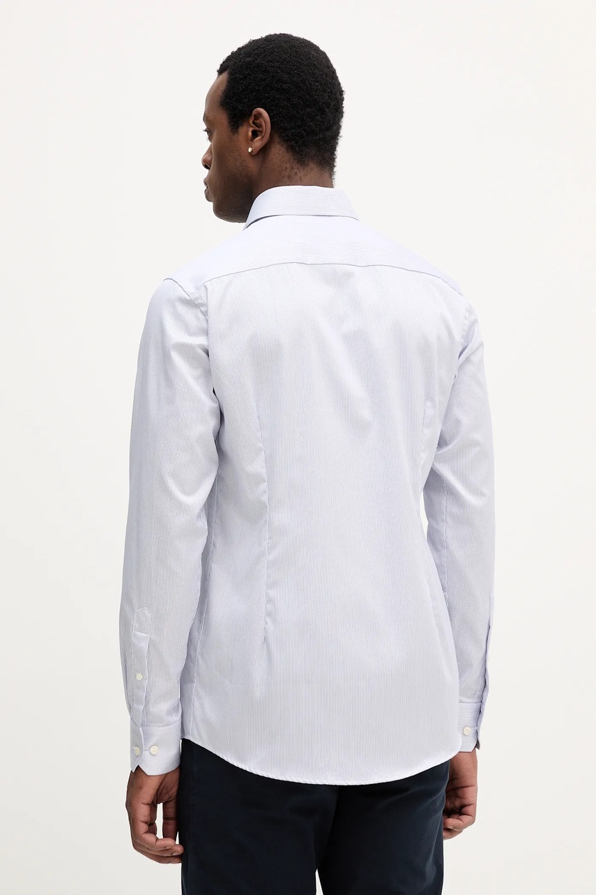 Βαμβακερό πουκάμισο Eton ανδρικό, χρώμα: μπλε, 100014394 φωτογραφία