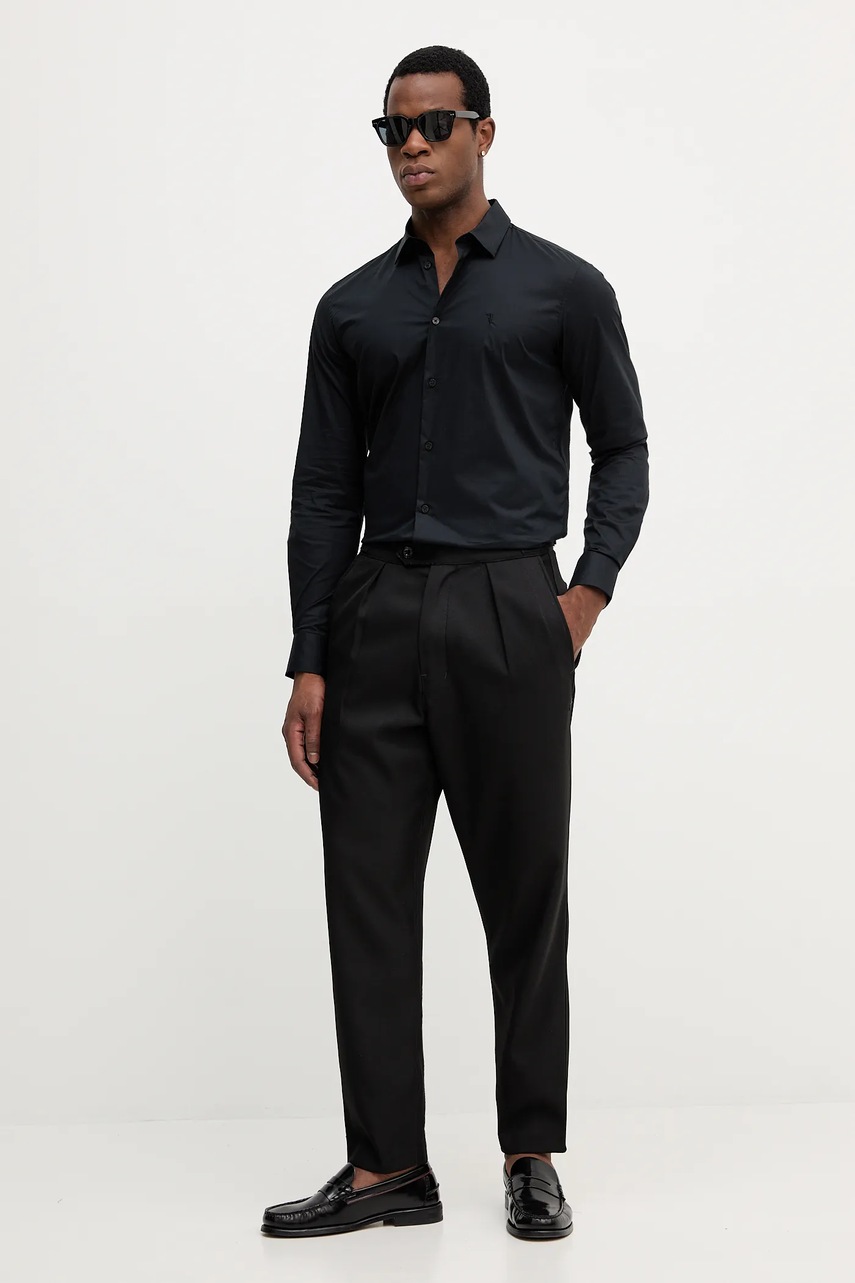 Рубашка Trussardi цвет чёрный slim классический воротник 5004N000006N
