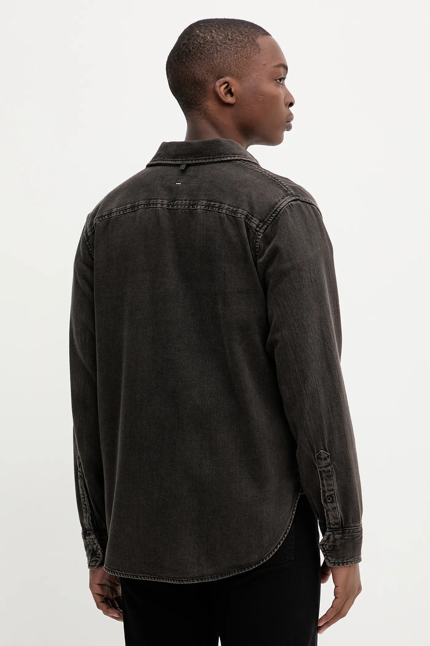 Τζιν πουκάμισο Rag & Bone ανδρικό, χρώμα: καφέ, RX0825FSUBB φωτογραφία