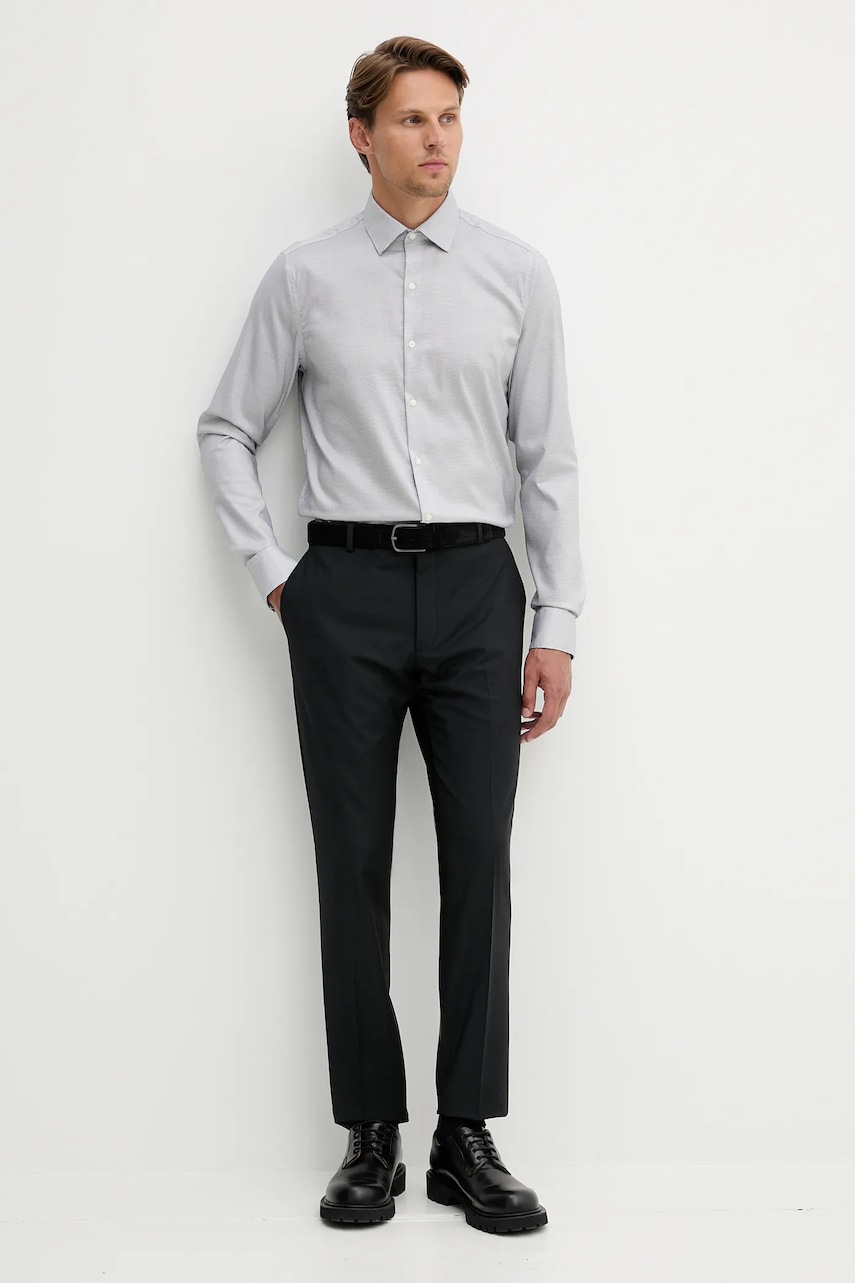 Рубашка Calvin Klein slim итальянский воротник LV019EU057 Рубашка Calvin Klein slim итальянский воротник LV019EU057