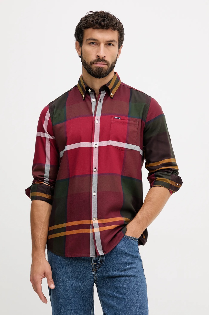 Barbour camasa din bumbac DUNOON cu guler button-down, regular, MSH4980