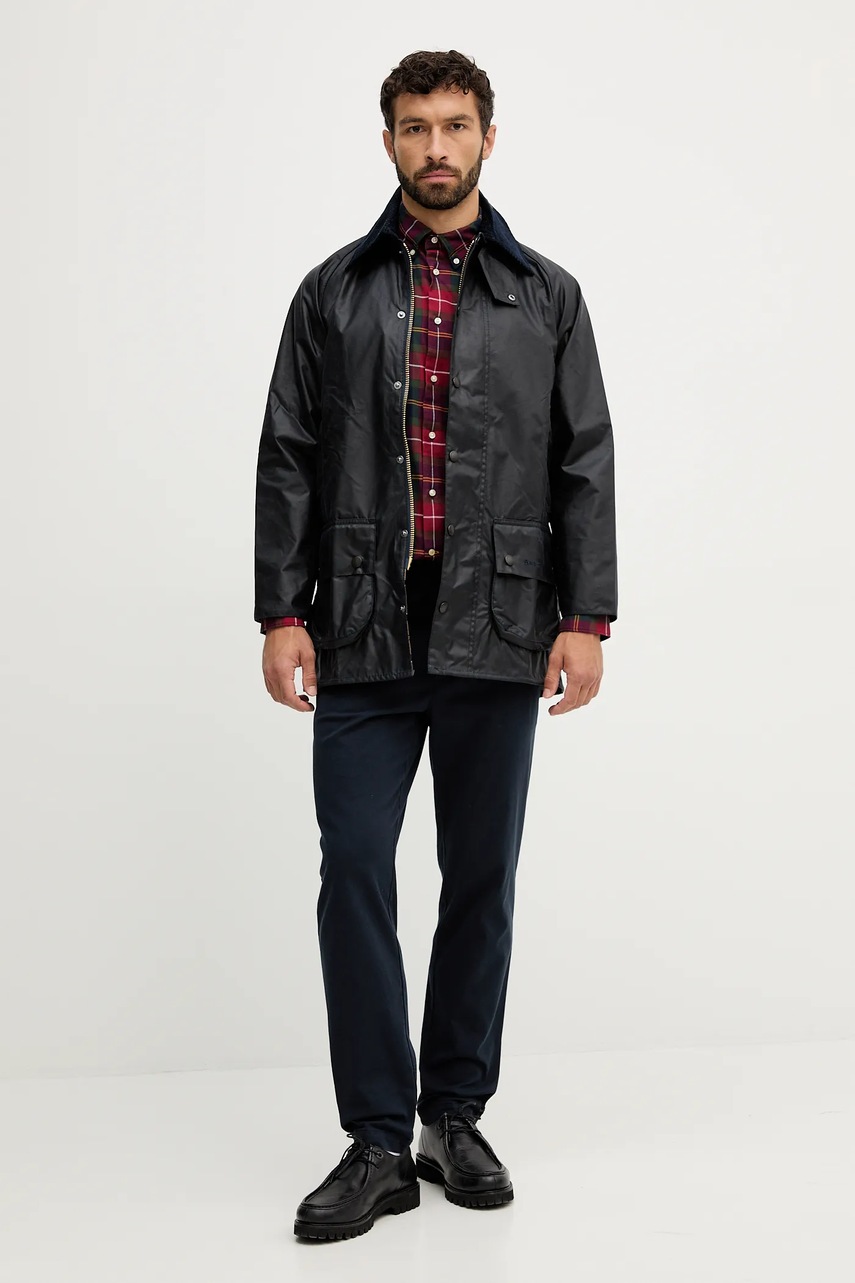Хлопковая рубашка Barbour FORTROSE цвет бордовый regular воротник button-down MSH4991