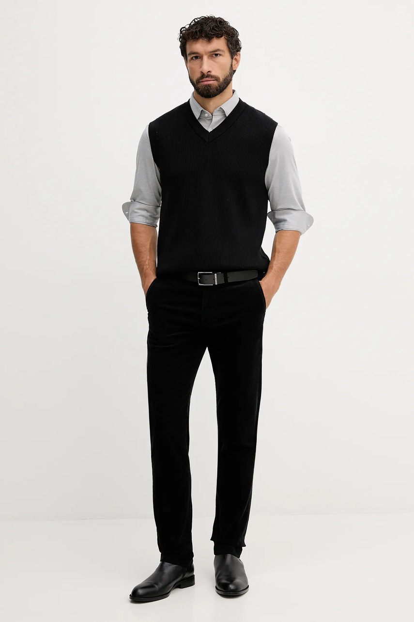 Рубашка BOSS цвет серый slim классический воротник 50550563