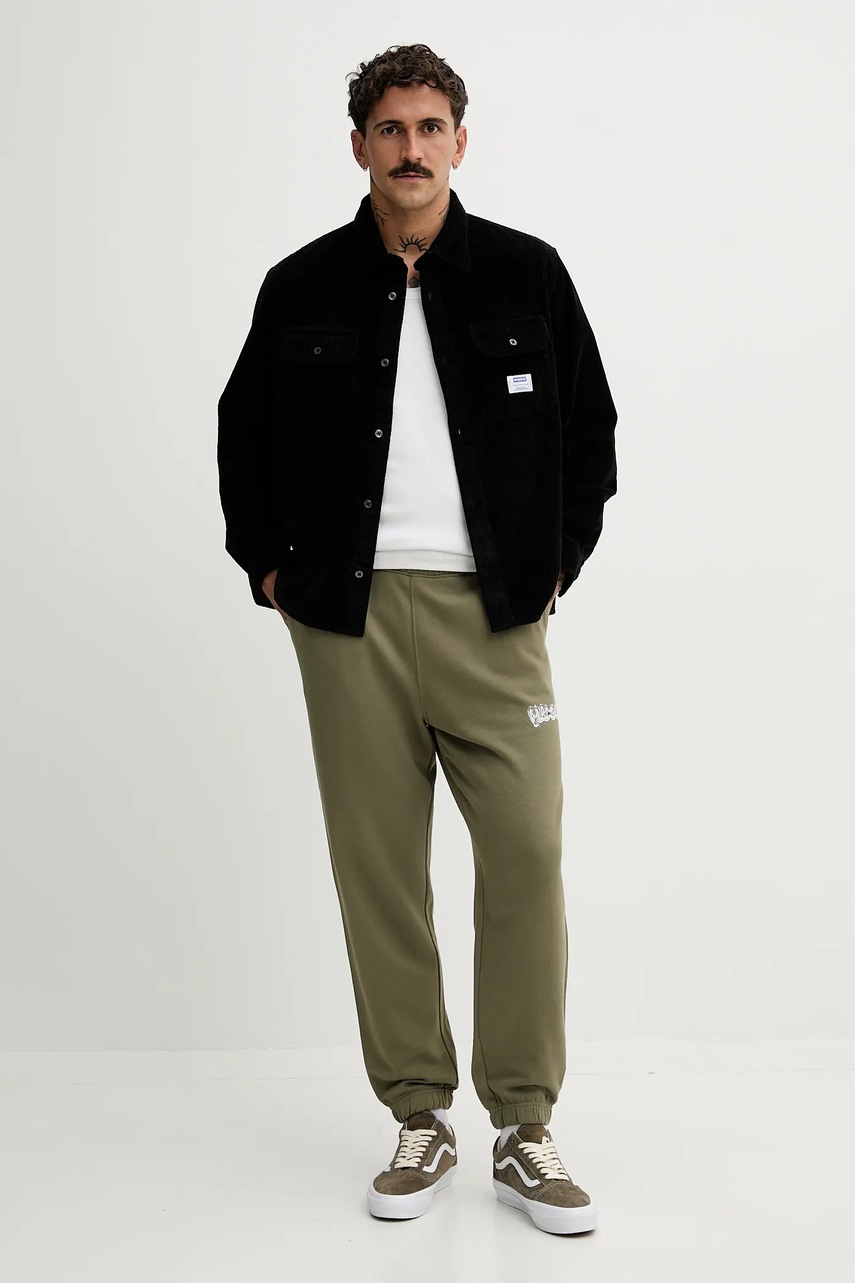 Вельветовая рубашка Hugo Blue цвет чёрный regular классический воротник 50549793