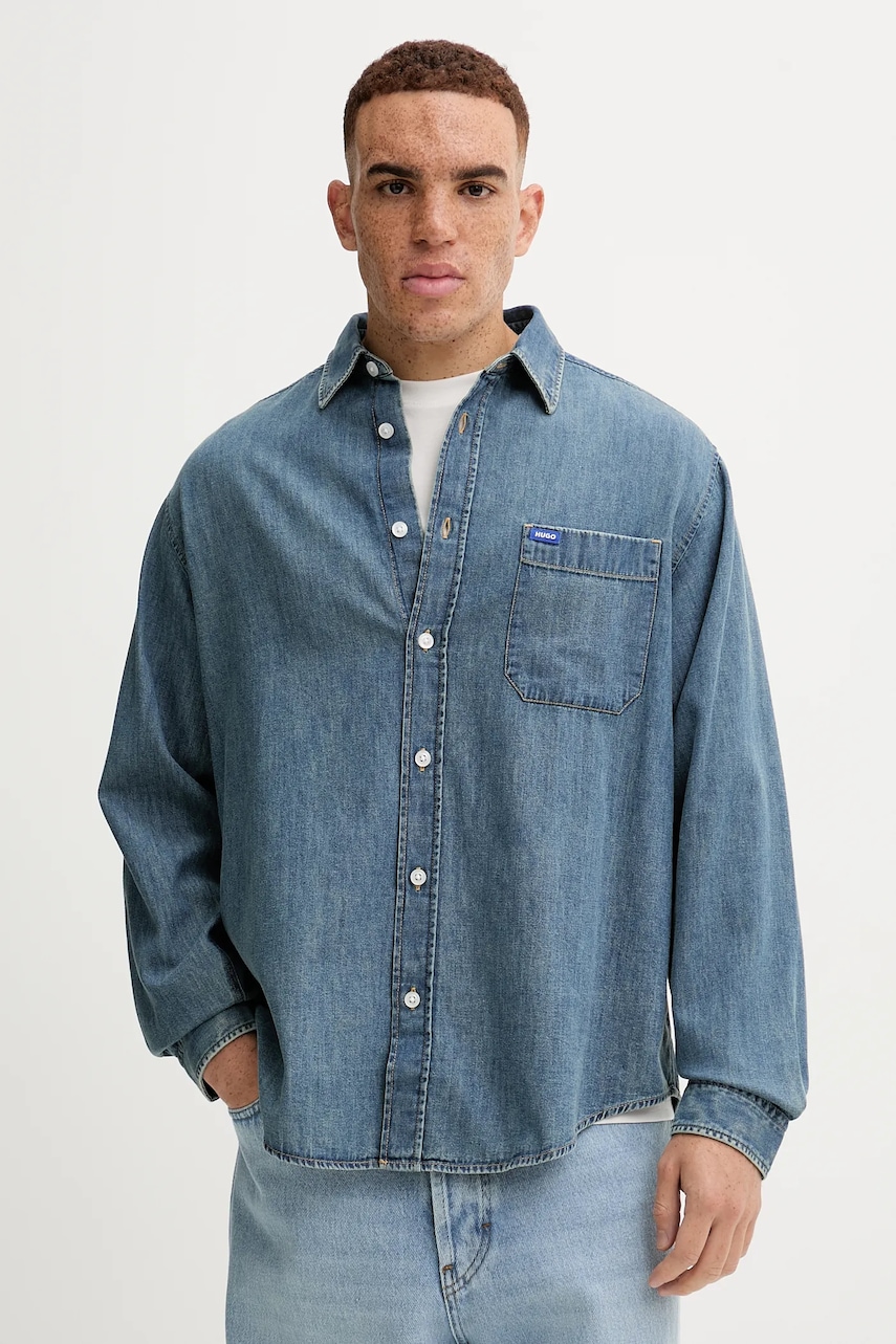 Τζιν πουκάμισο Hugo Blue Bashinah