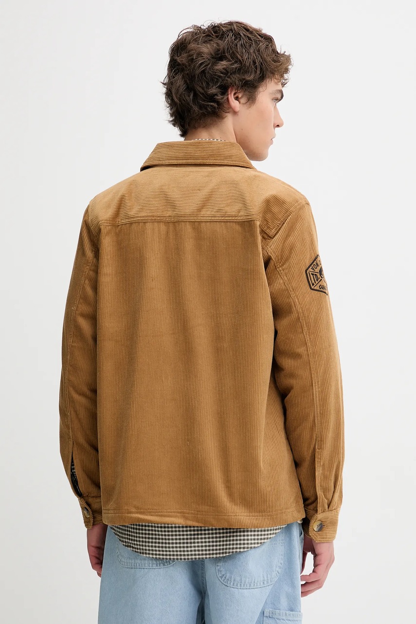 Βαμβακερό πουκάμισο Von Dutch ανδρικό, χρώμα: πράσινο, VD.1.OSH.1929 φωτογραφία