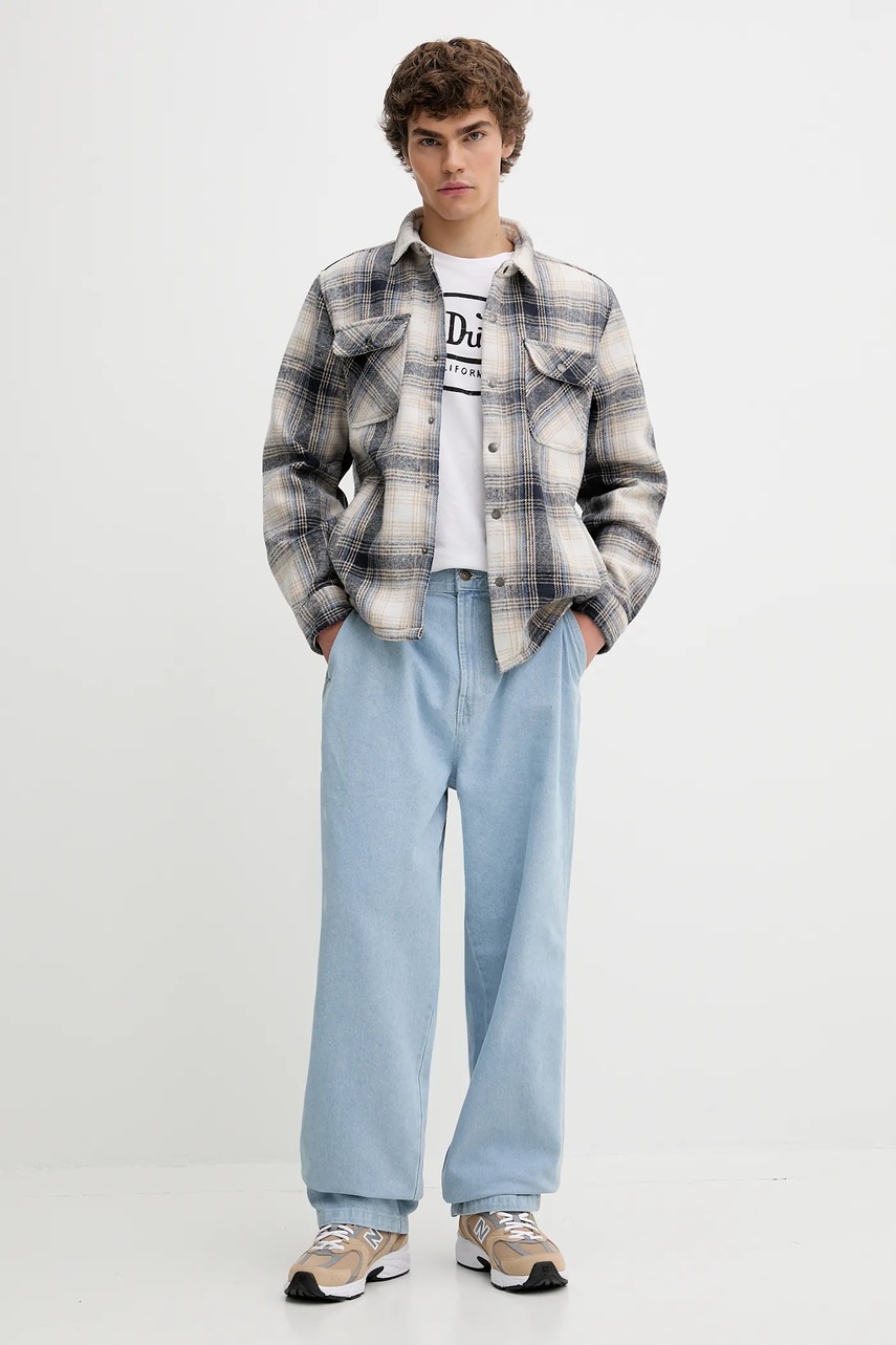 Πουκάμισο μπουφάν Von Dutch χρώμα: μπλε, VD.1.OSH.PEPPER φωτογραφία