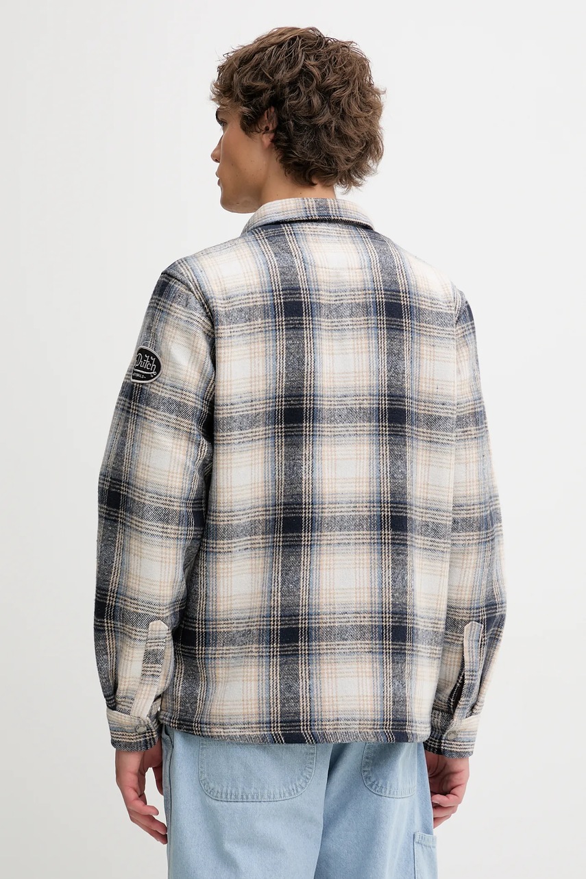 Πουκάμισο μπουφάν Von Dutch χρώμα: μπλε, VD.1.OSH.PEPPER φωτογραφία