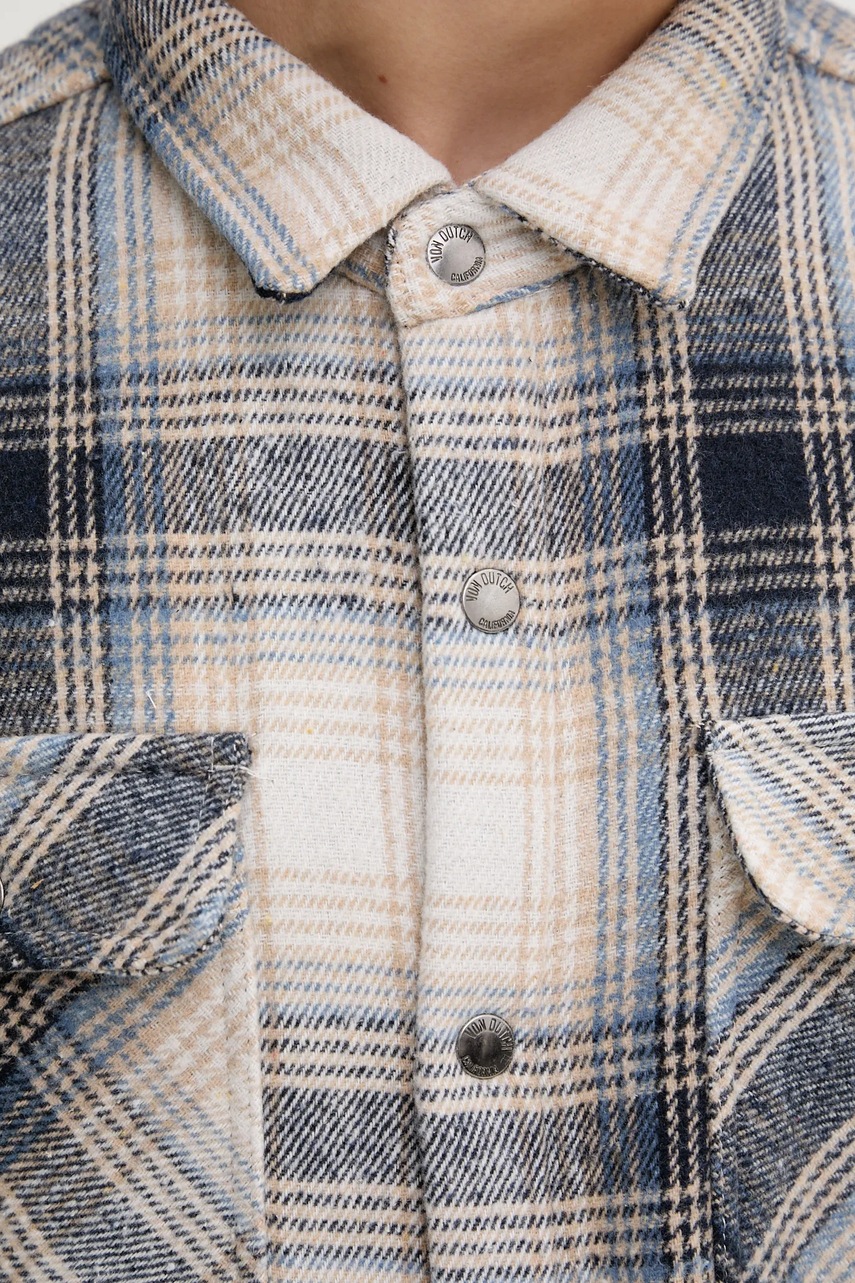 Πουκάμισο μπουφάν Von Dutch χρώμα: μπλε, VD.1.OSH.PEPPER φωτογραφία