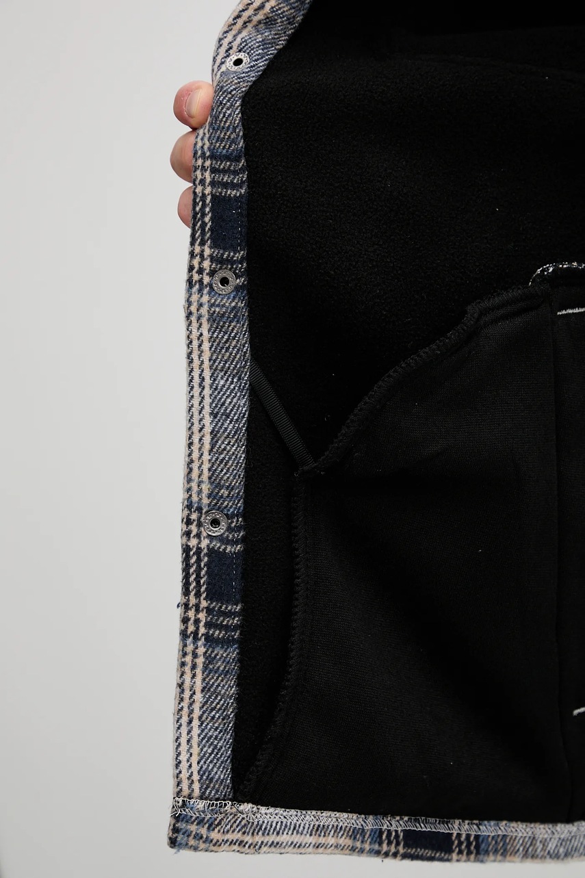 Πουκάμισο μπουφάν Von Dutch χρώμα: μπλε, VD.1.OSH.PEPPER φωτογραφία