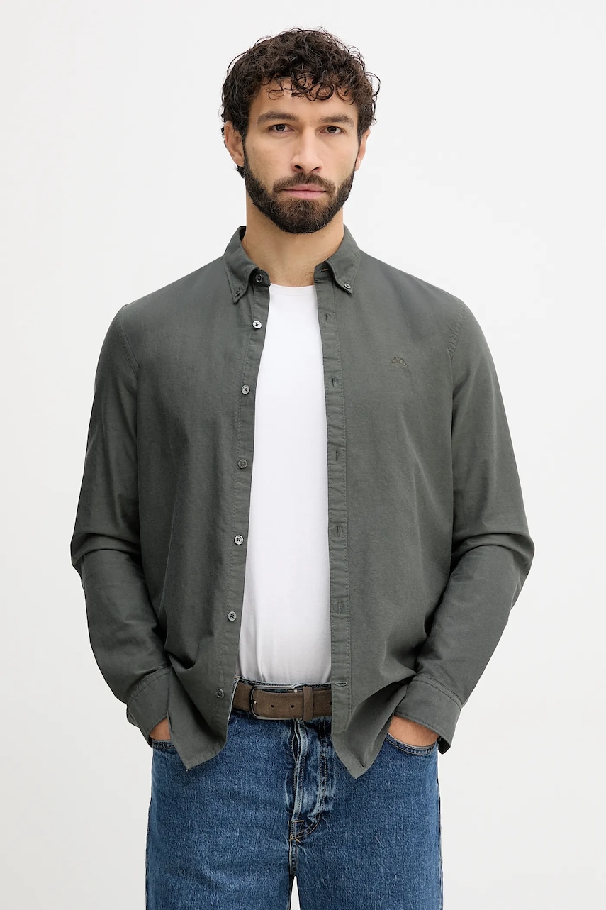 Lindbergh camasa din bumbac culoarea verde, 30.225020 Lindbergh camasa din bumbac culoarea verde, 30.225020