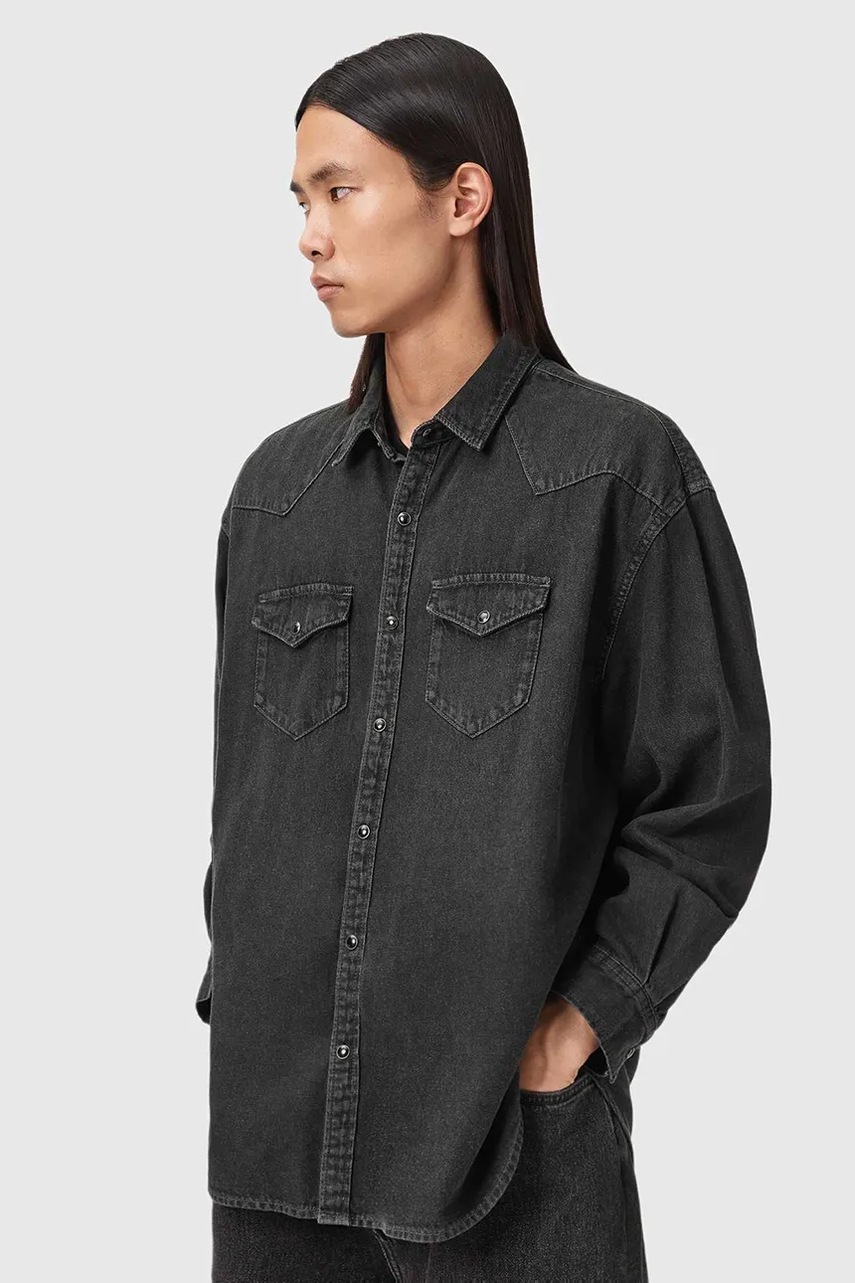 Džínová košile AllSaints FENTON (obrázek 5)