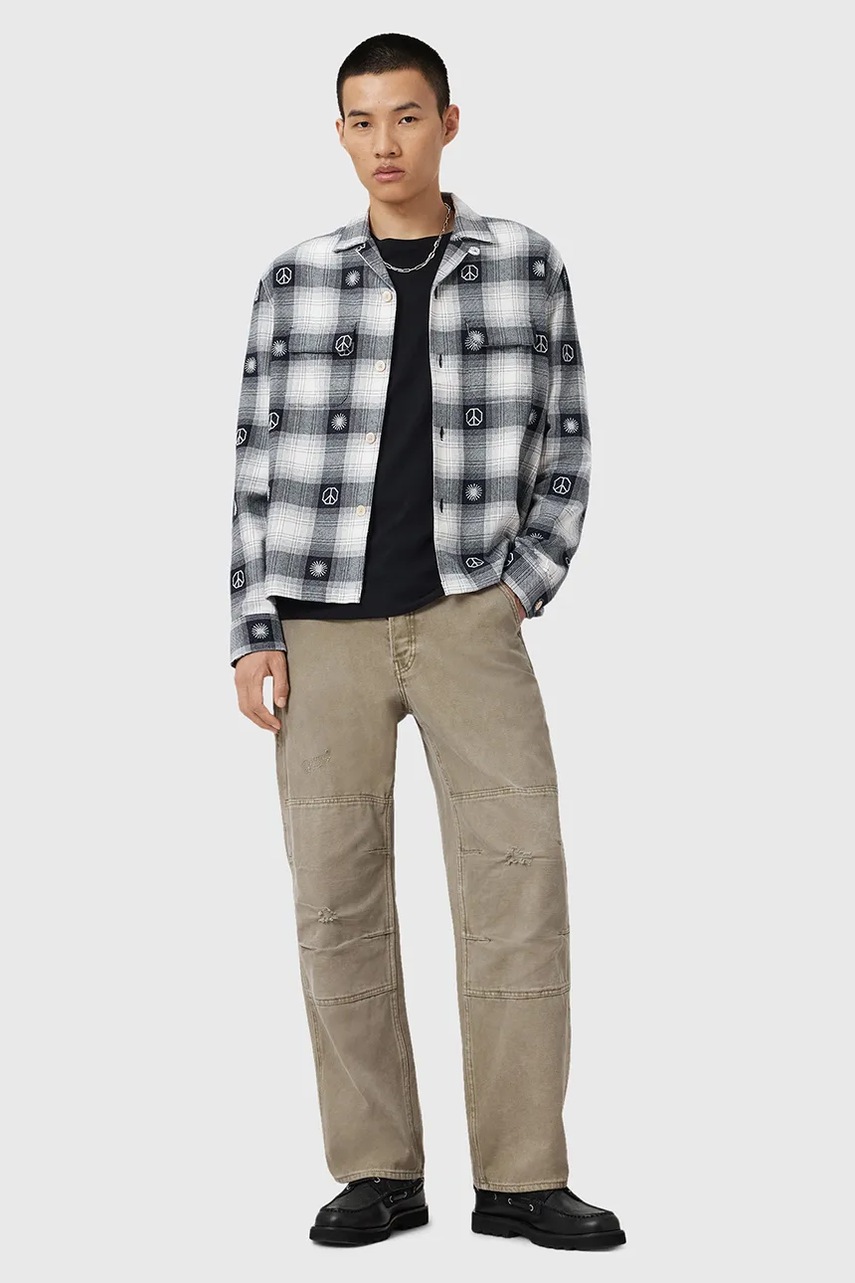 Bavlněná košile AllSaints CASTOR (obrázek 6)