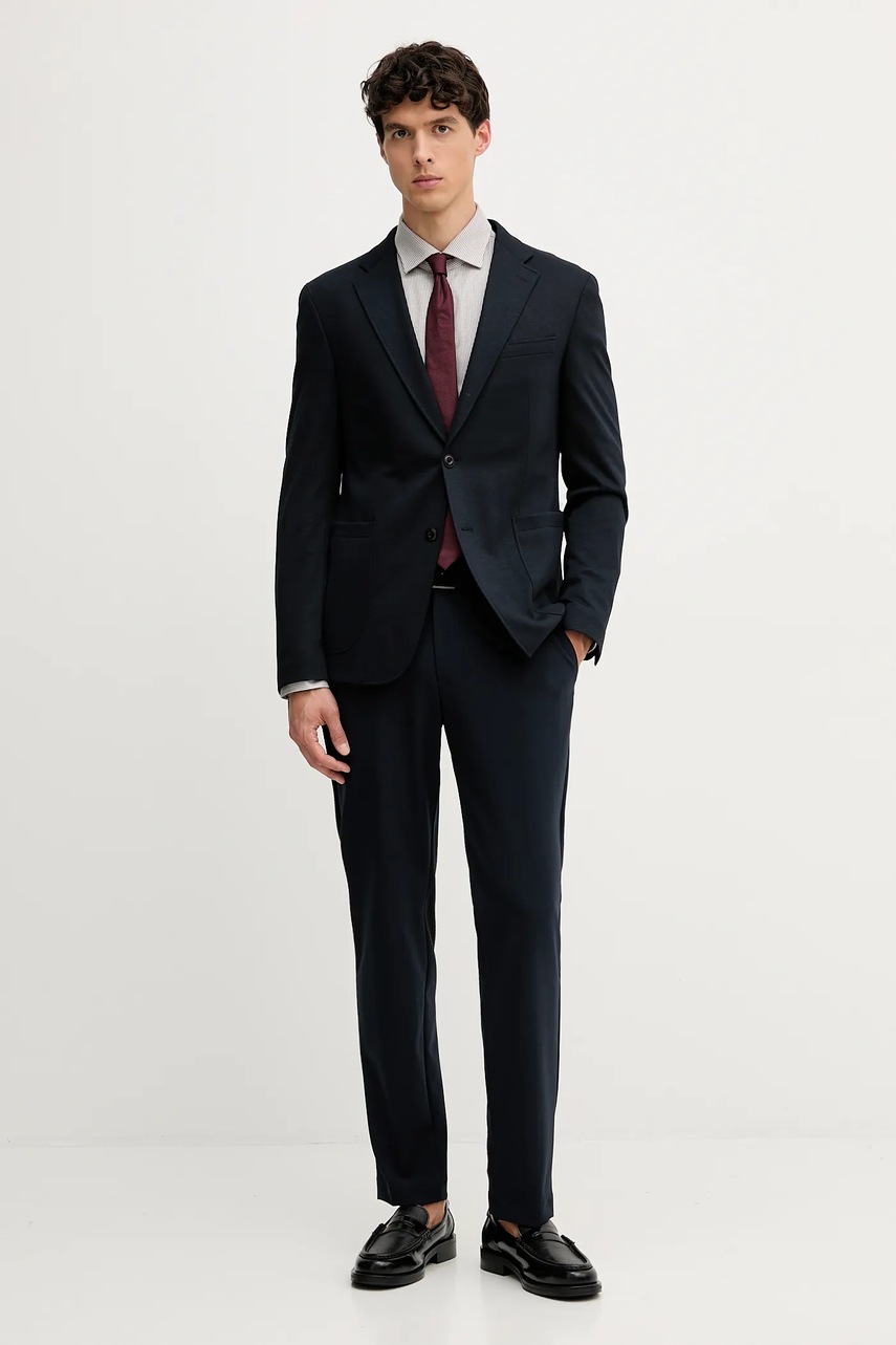 Рубашка Michael Kors цвет бежевый slim воротник button-down MK0DS01596