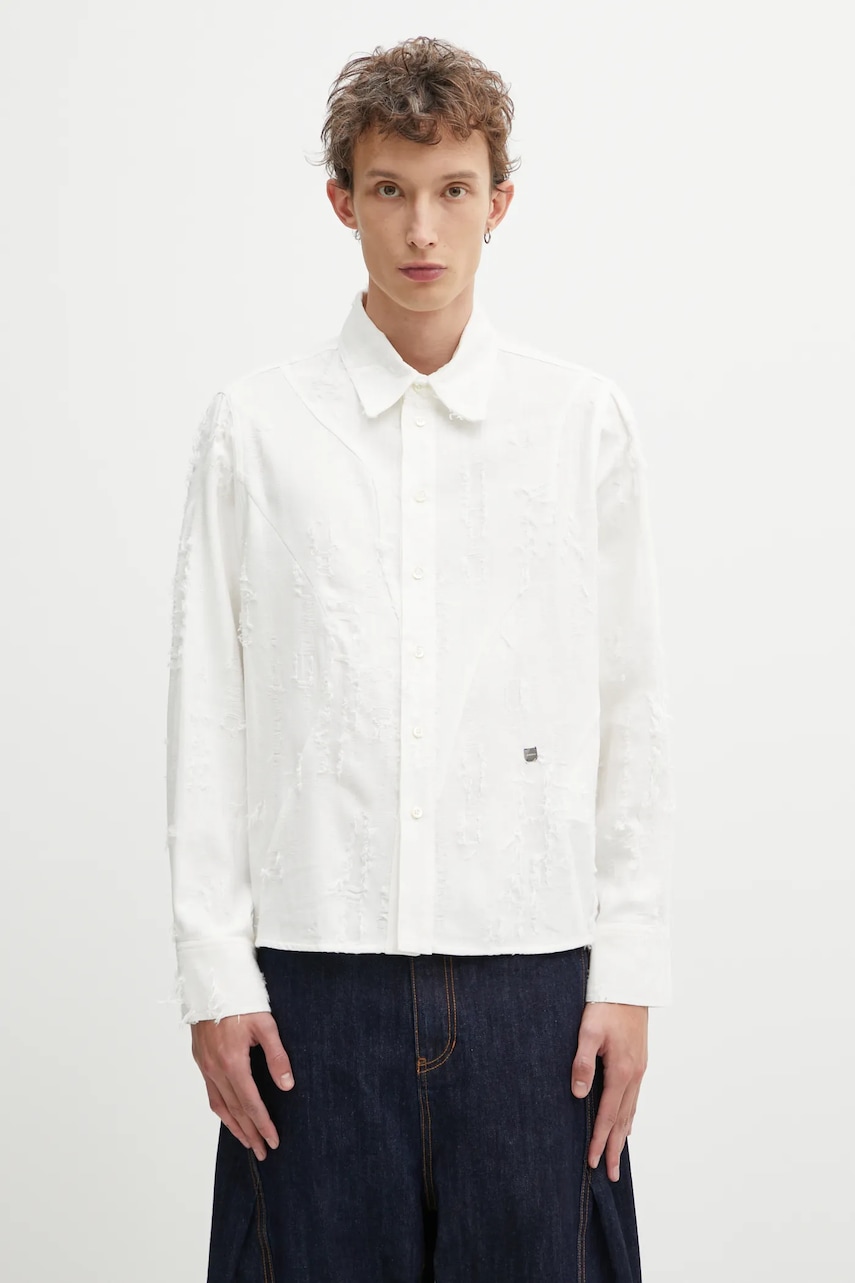Ader Error koszula z domieszką lnu SHIRT
