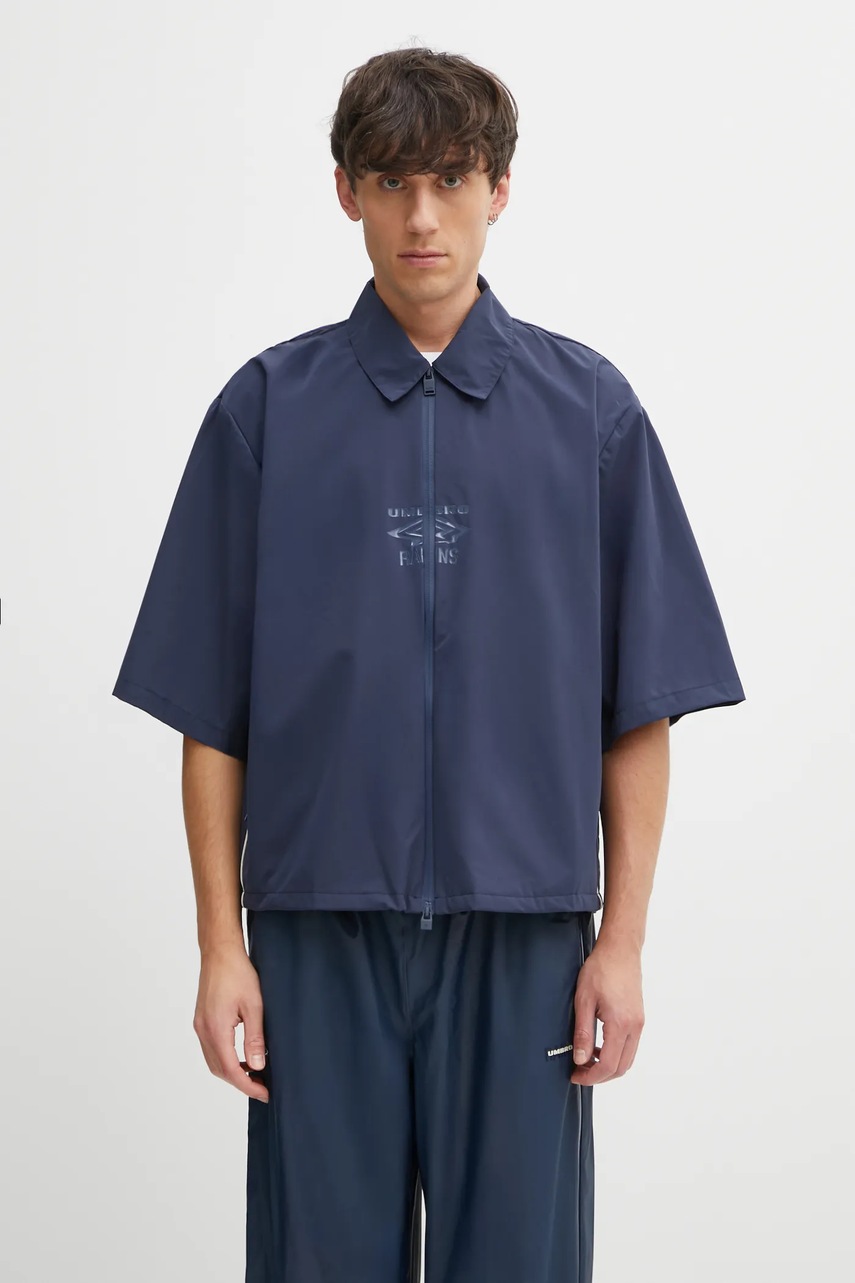 Rains cămașă Rains x Umbro cu guler clasic, relaxed, 20910.142