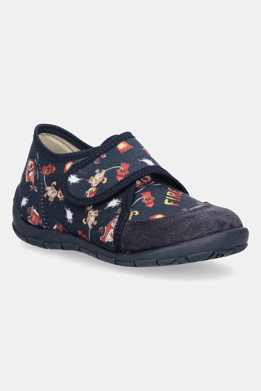 Levně Dětské papuče Froddo CLASSIC SLIPPERS tmavomodrá barva, G1700427