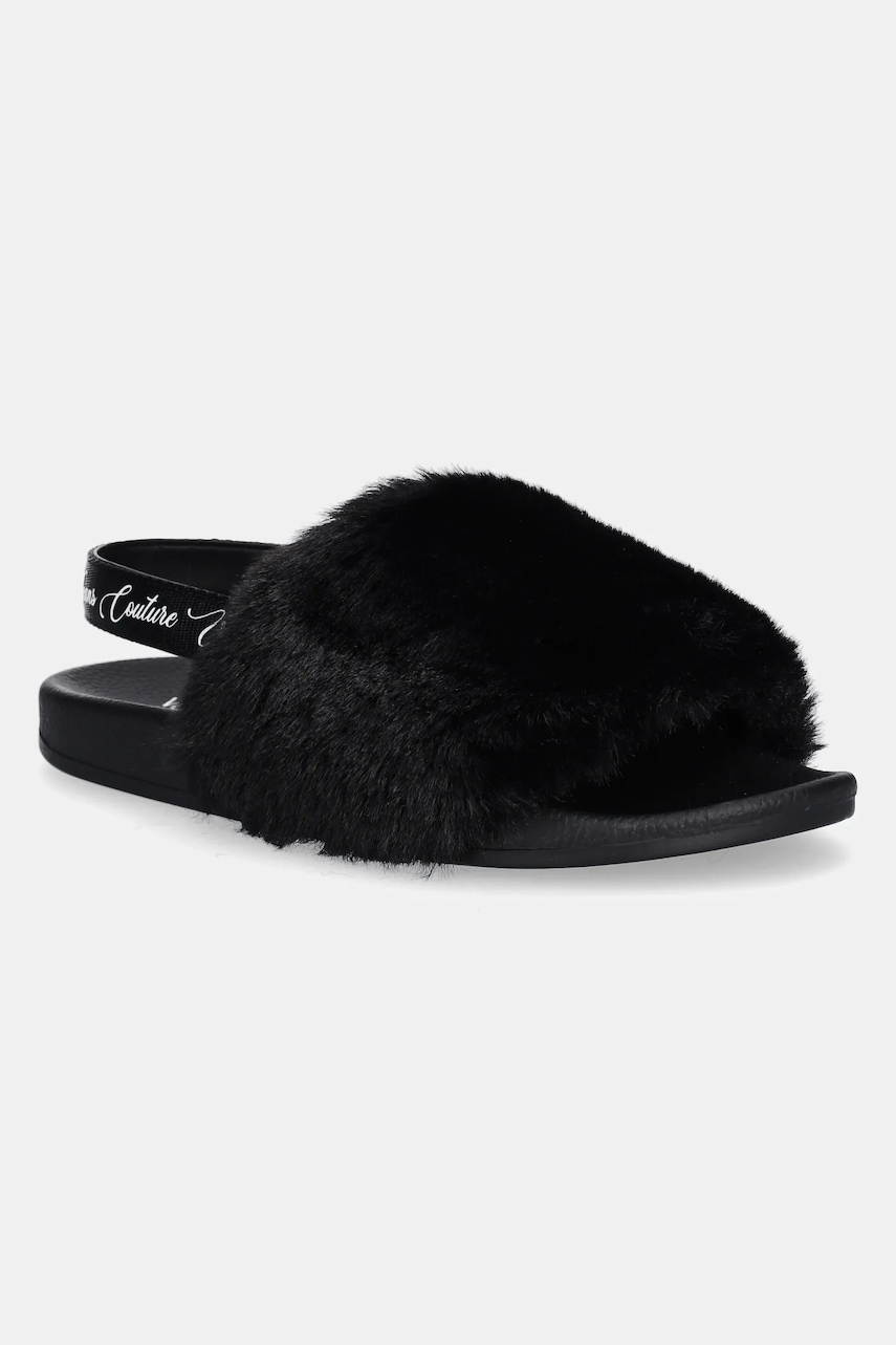 Versace Jeans Couture papuci culoarea negru, 79VA3SQ6 ZS359 899