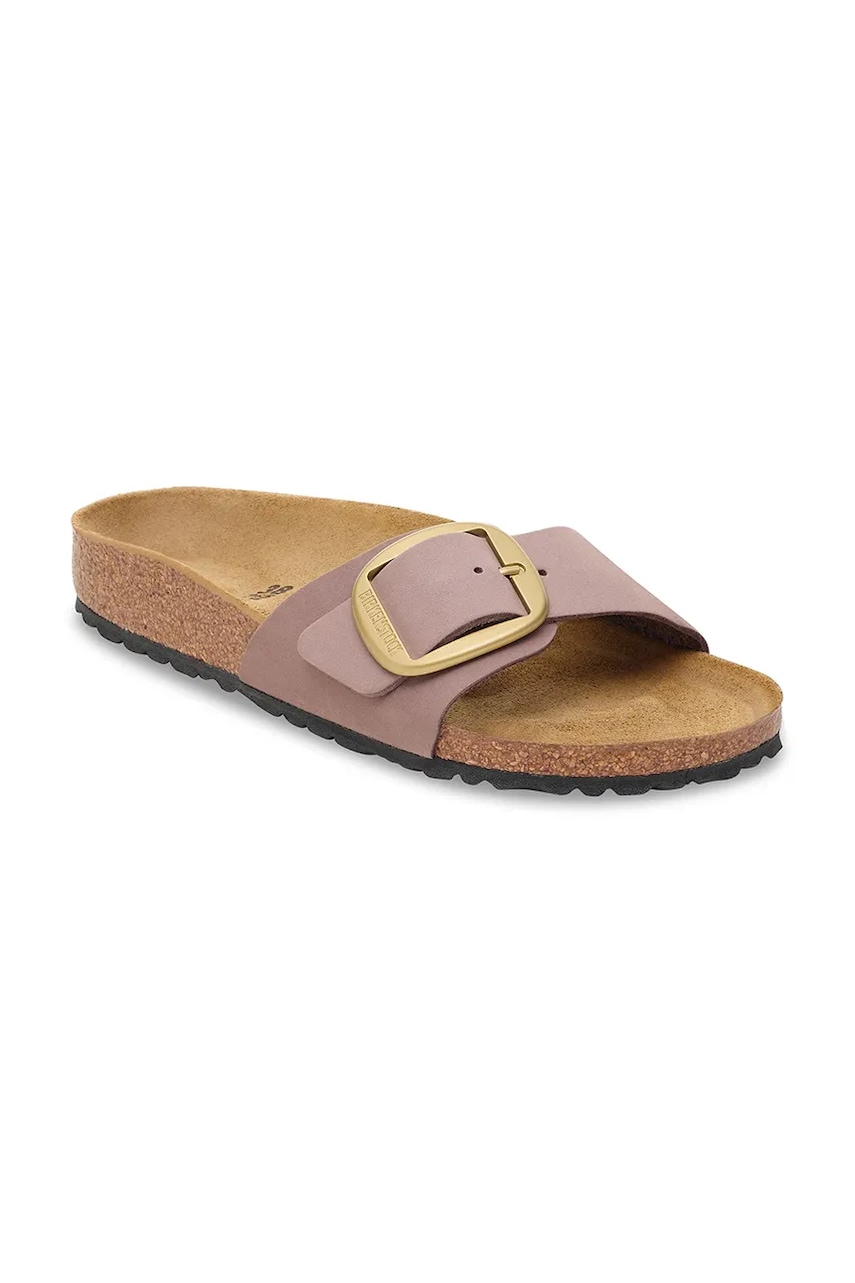 Шлепанцы Birkenstock Madrid Big Buckle LENB Faded Purple цвет фиолетовый 1030517 Шлепанцы Birkenstock Madrid Big Buckle LENB Faded Purple цвет фиолетовый 1030517
