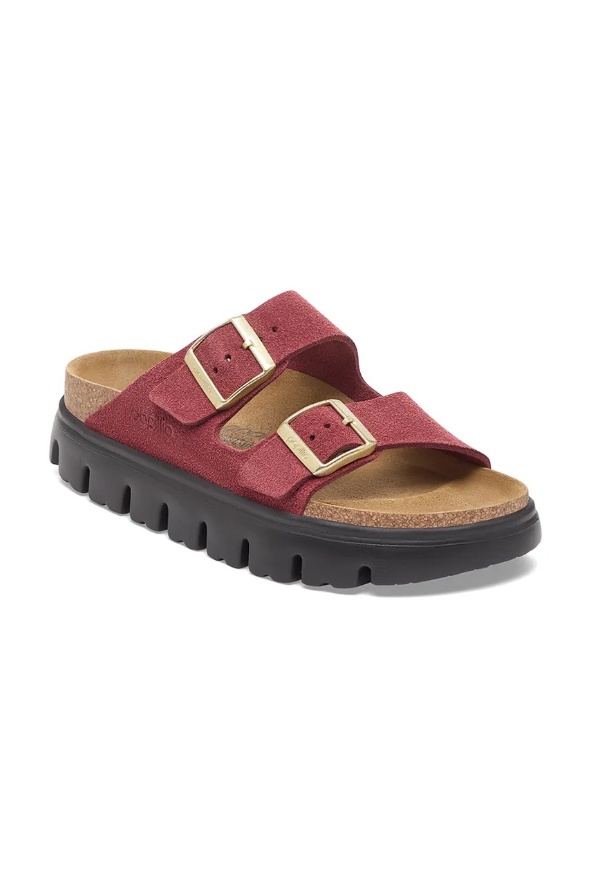 Шлепанцы Birkenstock Arizona Chunky Birkenstock x Papillio цвет красный на платформе 1030581 Шлепанцы Birkenstock Arizona Chunky Birkenstock x Papillio цвет красный на платформе 1030581