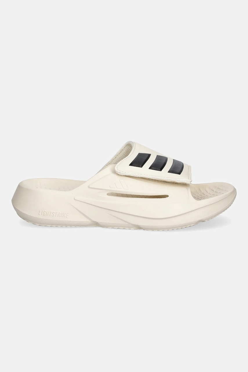 Шлепанцы adidas Lightblaze Slide цвет бежевый на платформе JS3586 Шлепанцы adidas Lightblaze Slide цвет бежевый на платформе JS3586