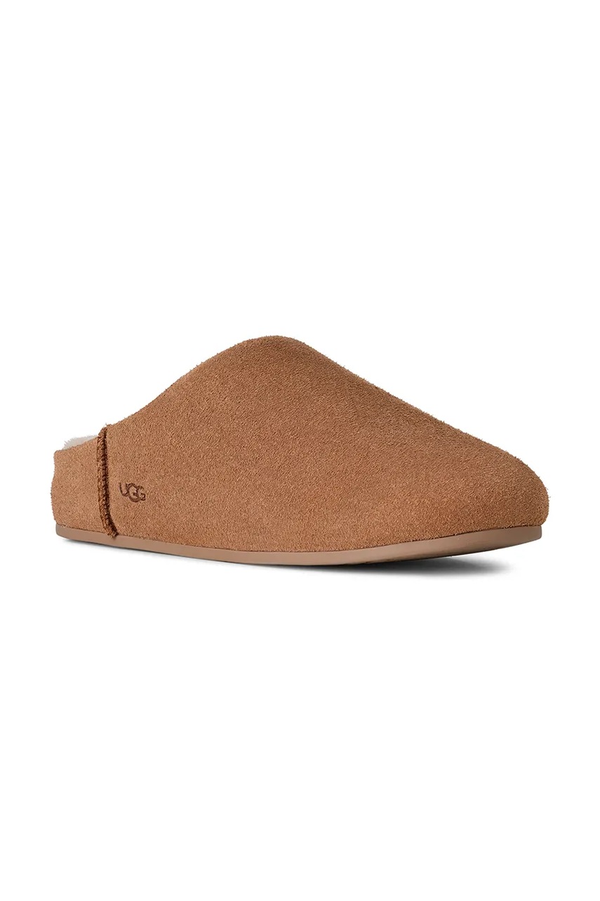 Замшевые тапочки UGG Elea Slip-On цвет коричневый 1171390.CHE