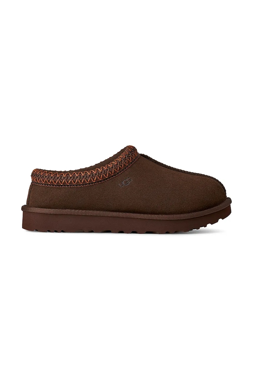 UGG papuci din piele întoarsă Tasman II culoarea maro, 1174470.BCDR