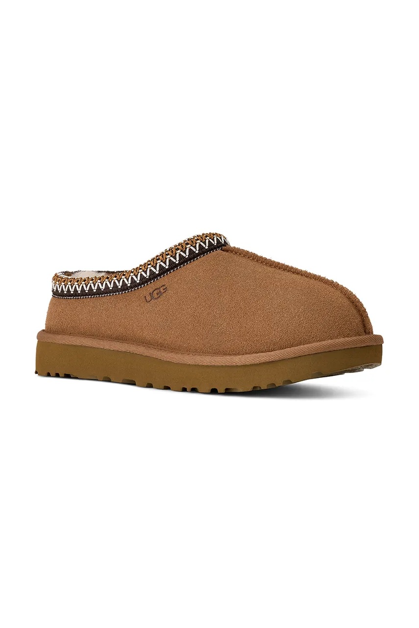 Замшевые тапочки UGG Tasman II цвет коричневый 1174470.CHE