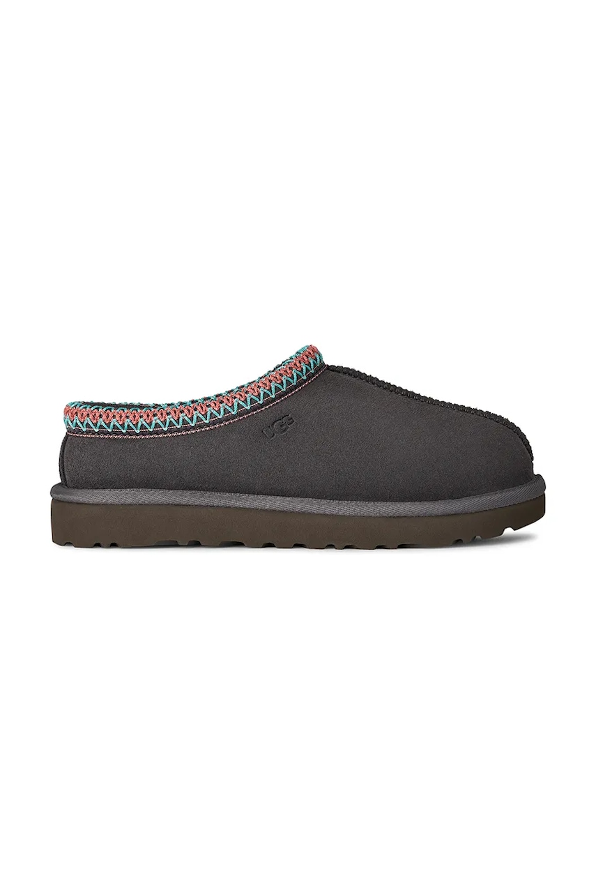UGG papuci din piele întoarsă Tasman II culoarea gri, 1174470.DGRY