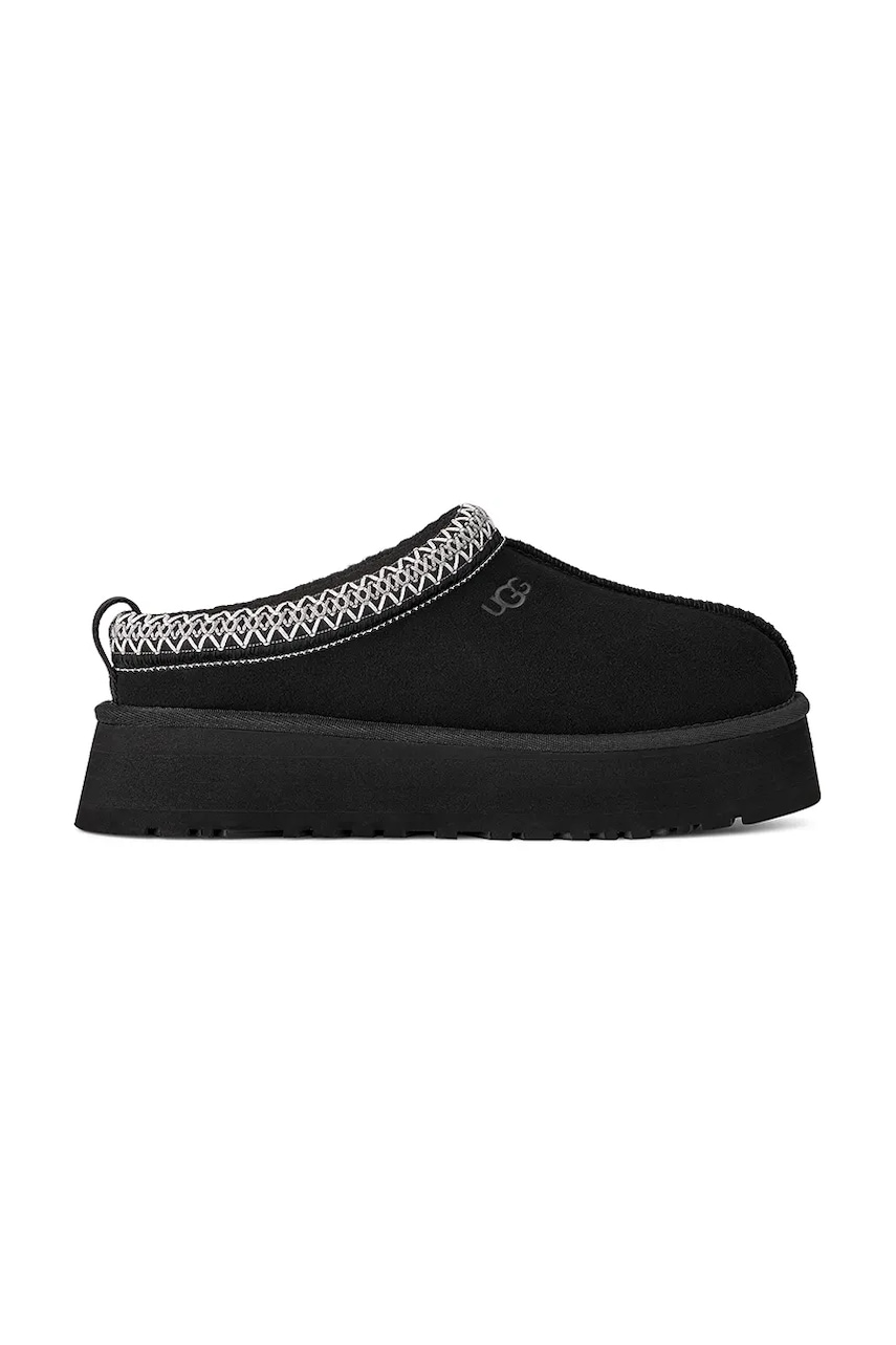 UGG papuci din piele întoarsă Tazz II culoarea negru, 1174471.BLK